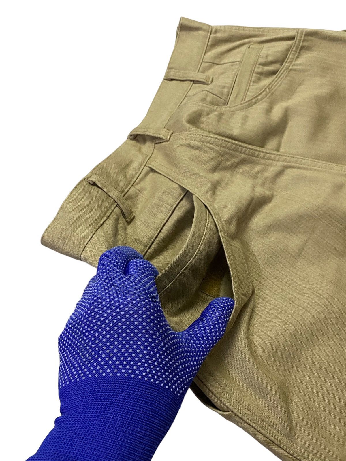 Bape × Nigo Vintage A Bathing Ape Double Pocket Chino Khaki Pants Size US 30 / EU 46 - 15 Thumbnail