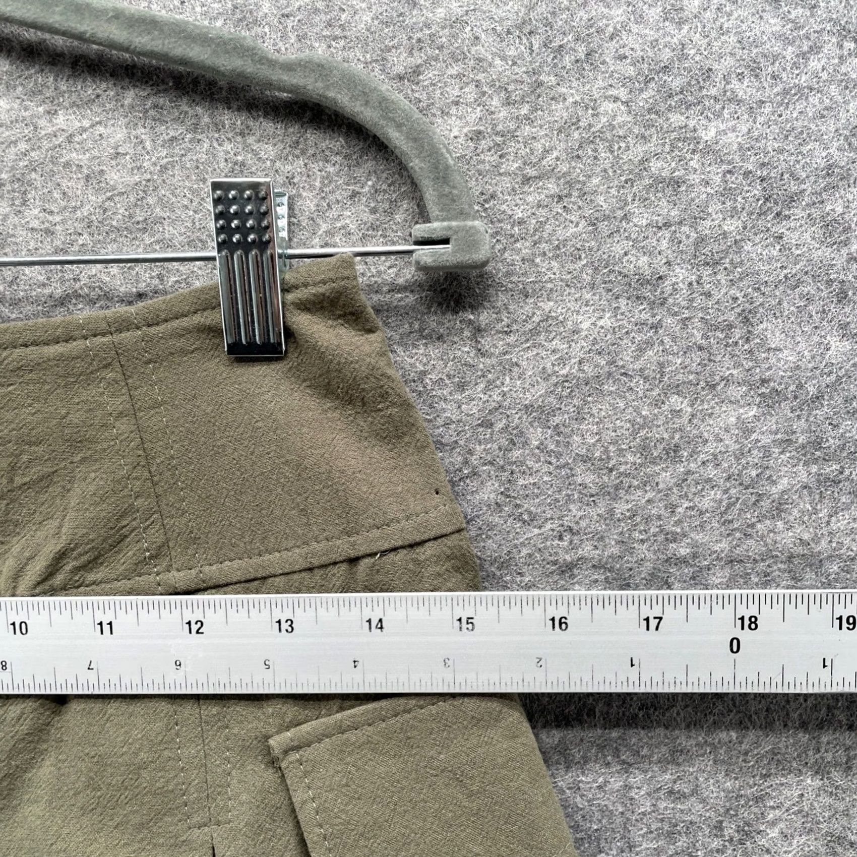 Vintage KIRI ous Los Angeles Pleated Cargo Mini Skort Womens XS Army Green Lightweight Size ONE SIZE - 6 Thumbnail