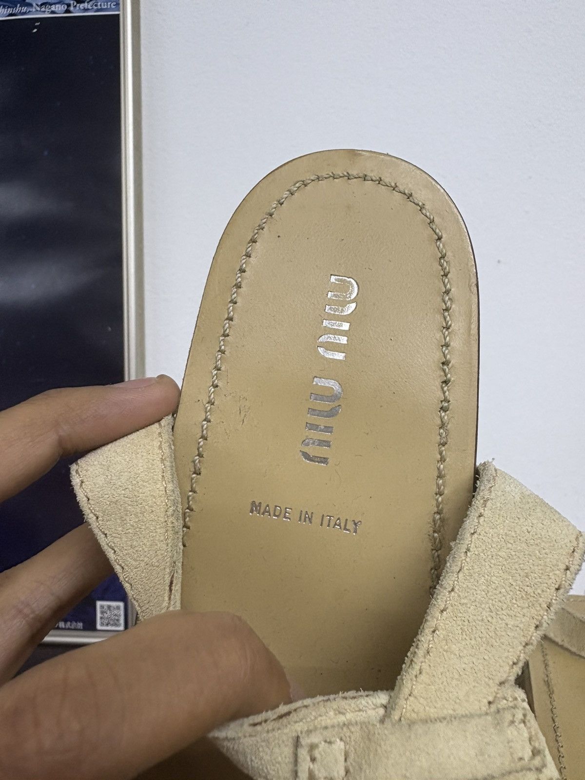 Miu Miu Miu Miu Studded Vintage Y2K Wood High Platform Sandals Heels Size US 8 / IT 38 - 6 Thumbnail