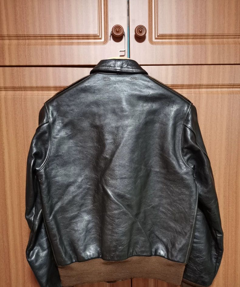 The Real McCoy's the real mccoys Size 40Red Silk Lined A2 Horse Leather Flig Size US M / EU 48-50 / 2 - 6 Thumbnail