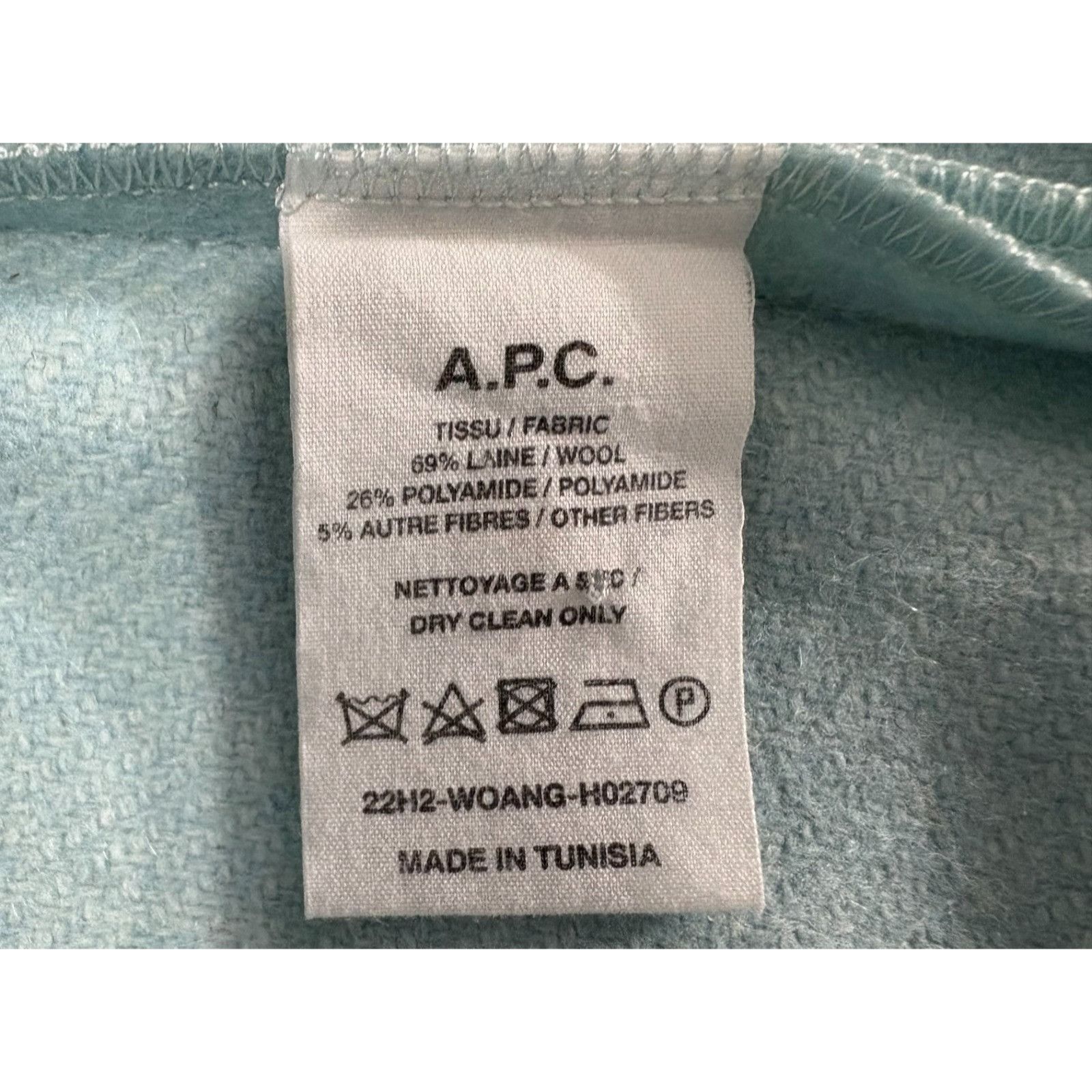 A.P.C. A.P.C. Rue Madame Paris Basile Wool Blend Yarn Dyed Oversize Size US L / EU 52-54 / 3 - 3 Thumbnail
