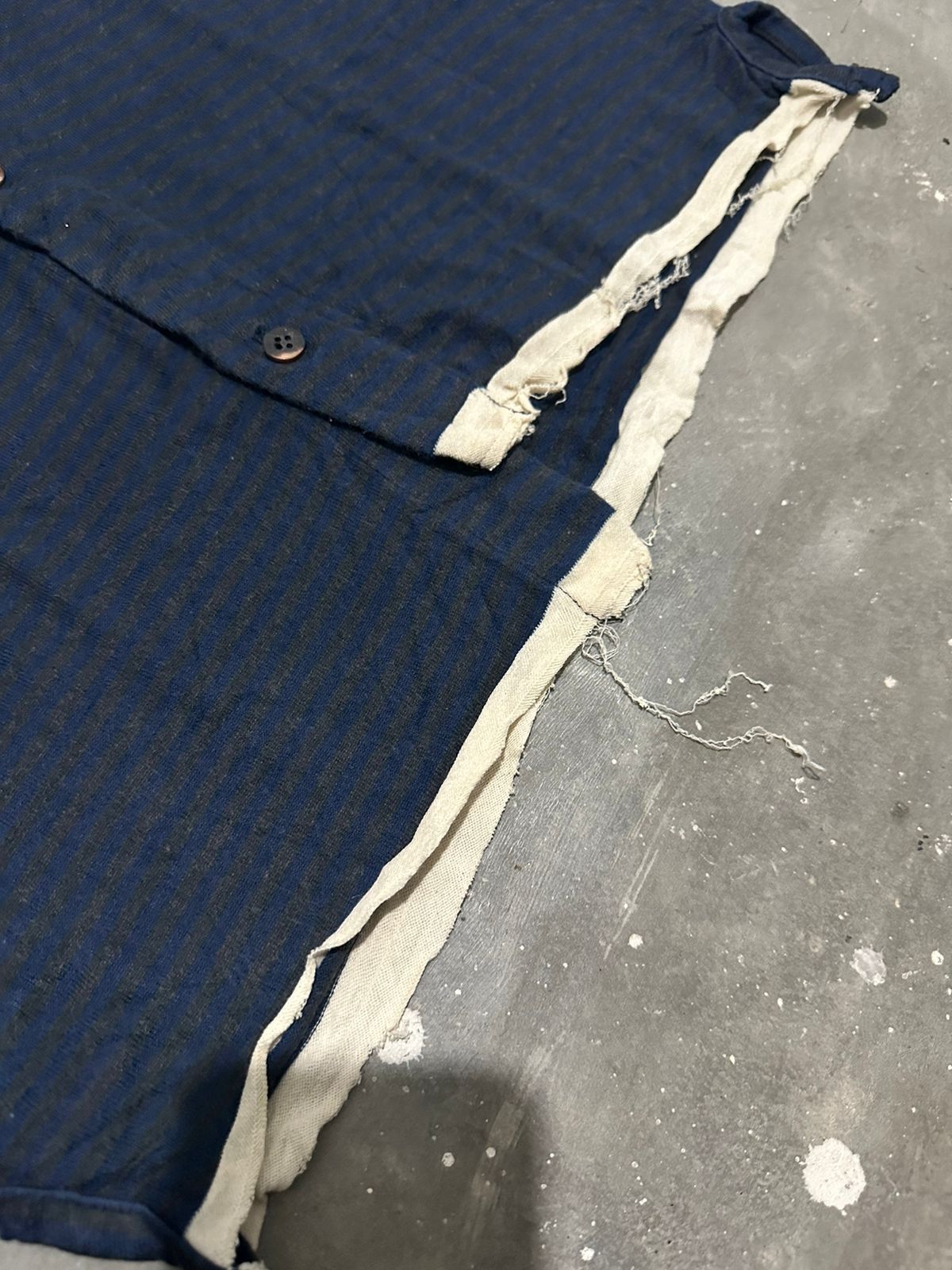 Yohji Yamamoto 🔥Ys Yohji Yamamoto Asymmetric Cotton Shirt distressed Hem Size US S / EU 44-46 / 1 - 3 Thumbnail