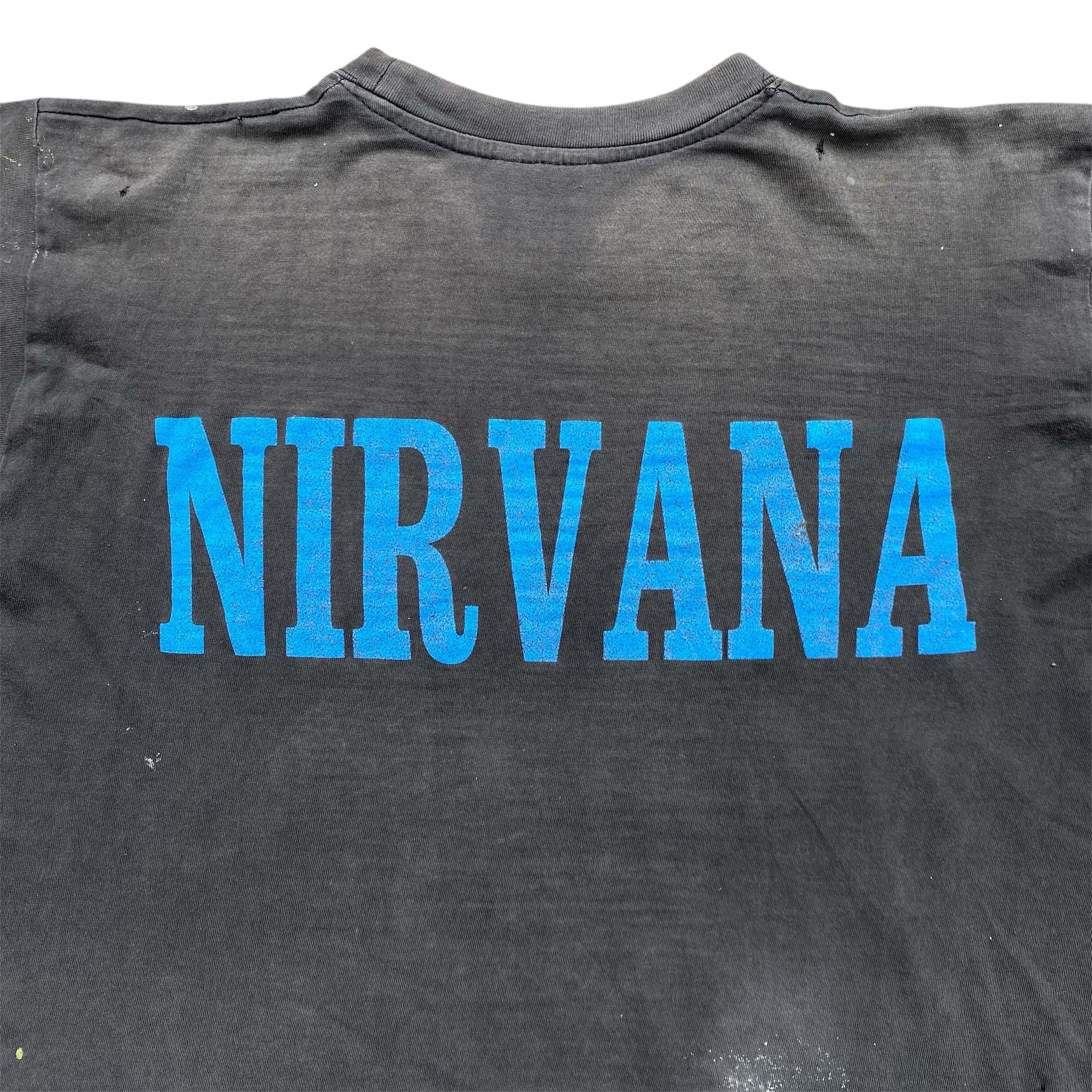 Nirvana Vintage 90s Nirvana Nevermind Thrashed Distressed Rock Tee Size US M / EU 48-50 / 2 - 4 Thumbnail