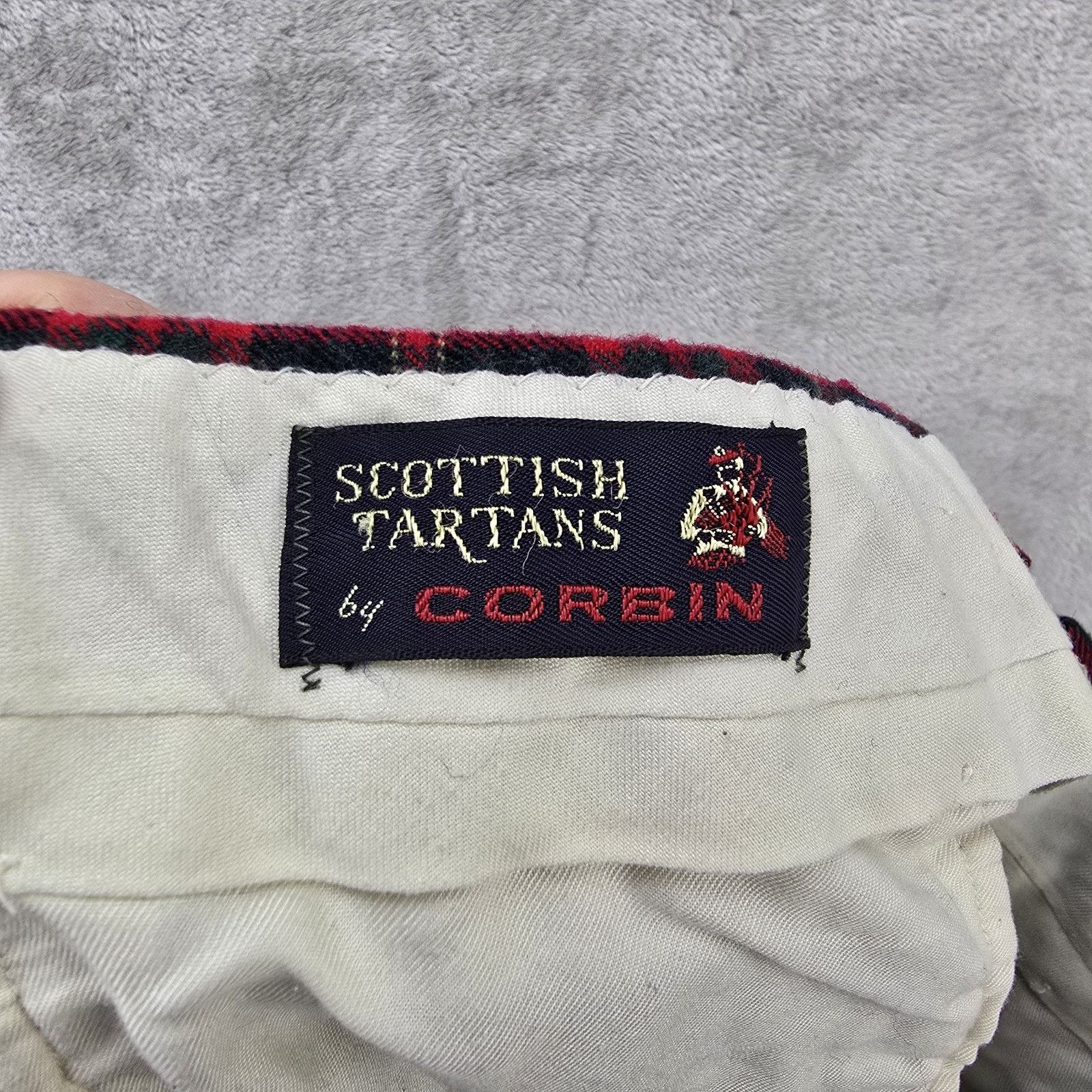 Corbin Vintage Scottish Tartan By Corbin Pants 34x27 Plaid Wool 70s Size US 34 / EU 50 - 4 Thumbnail