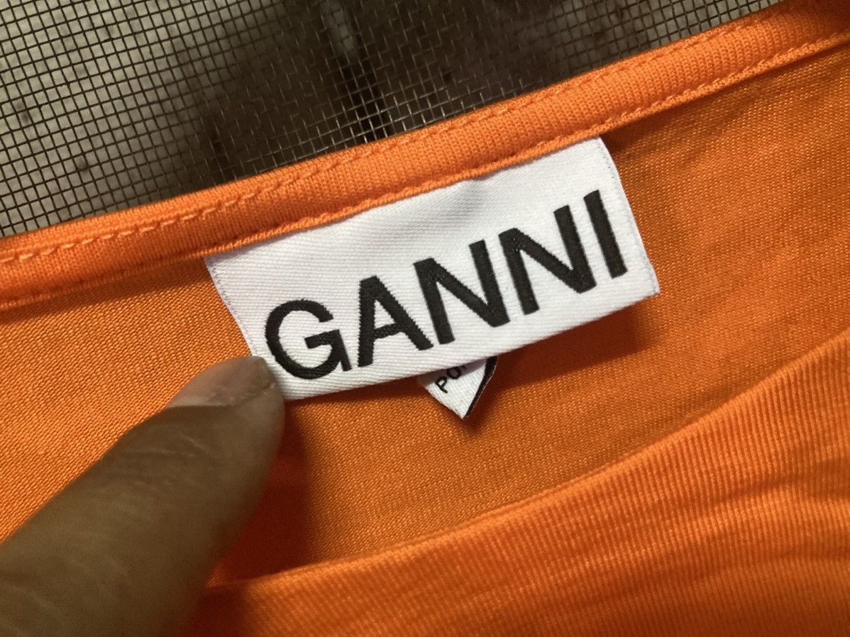 Ganni Ganni Long Sieve T Shirt Size XS / US 0-2 / IT 36-38 - 5 Thumbnail