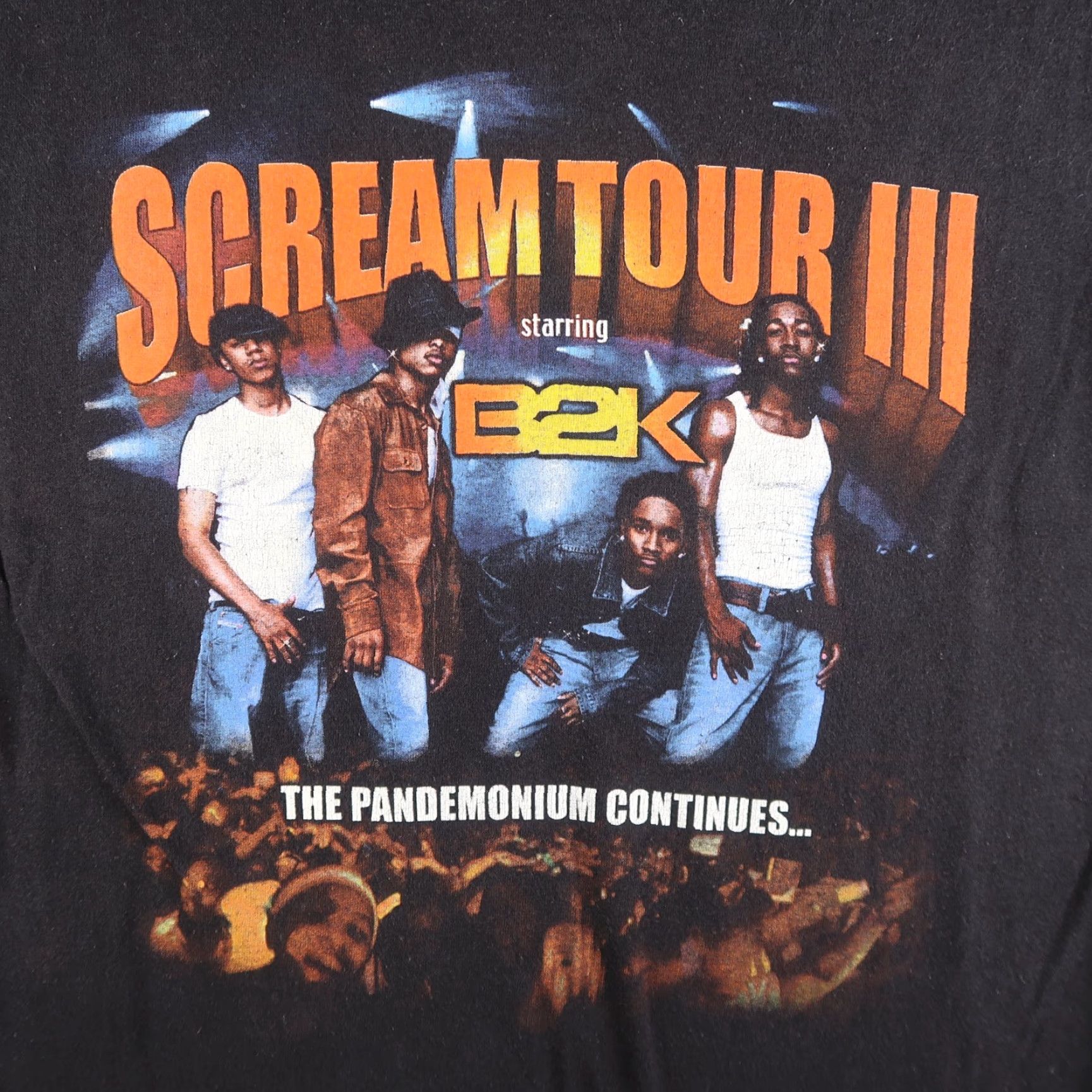 Hanes VINTAGE Hanes T-Shirt S Black S Small Y2K Scream Tour B2K Hip Hop Music Tee 2000s Mens Size US S / EU 44-46 / 1 - 3 Thumbnail