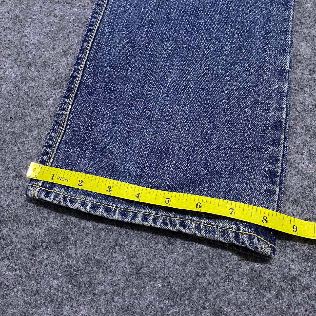If Six Was Nine 💥Best Offet💥Vintage Quadro Medio Flare Denim Size US 33 - 7 Thumbnail