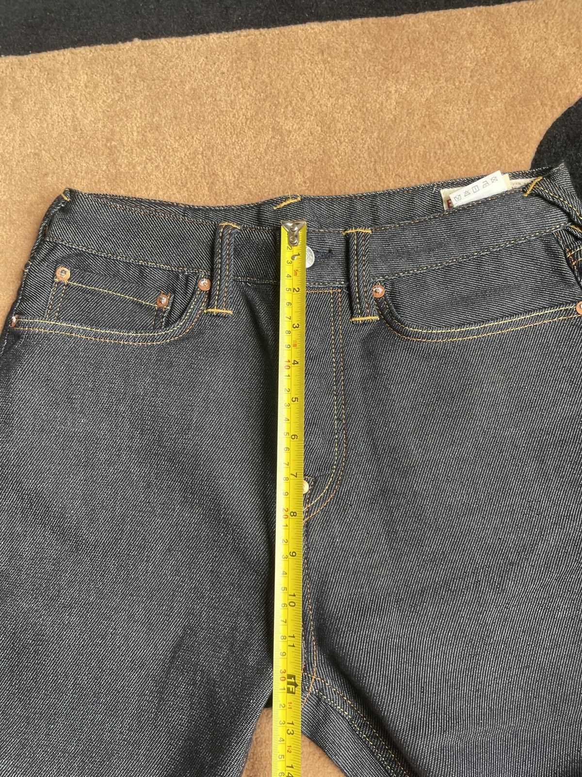 Evisu × Japanese Brand EVISU SALE！ orange daicock style cropped pants！size:29 Size US 29 - 12 Thumbnail