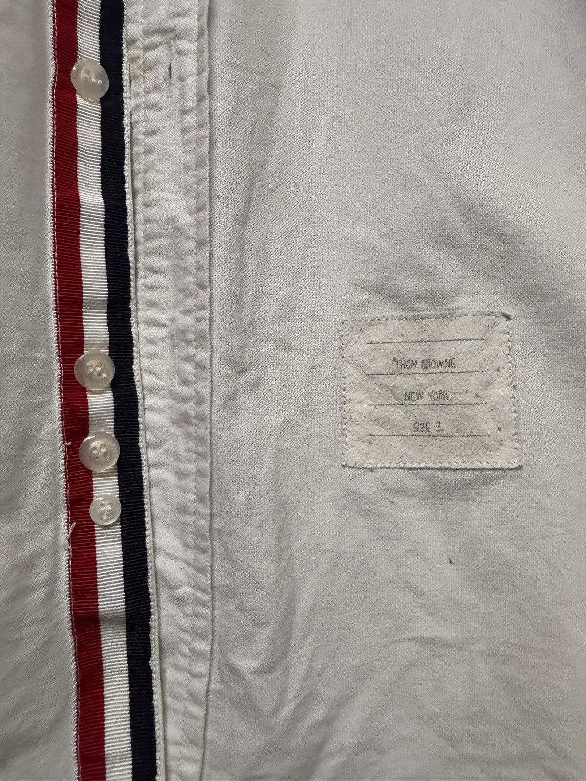 Thom Browne Thom Browne A Pink Striped Shirt Over The Chest Size US M / EU 48-50 / 2 - 9 Thumbnail
