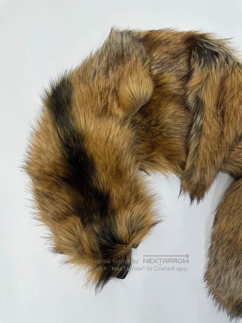 Dries Van Noten Dries Van Noten Faux Fox Fur Shawl Scarf Size ONE SIZE - 2 Thumbnail