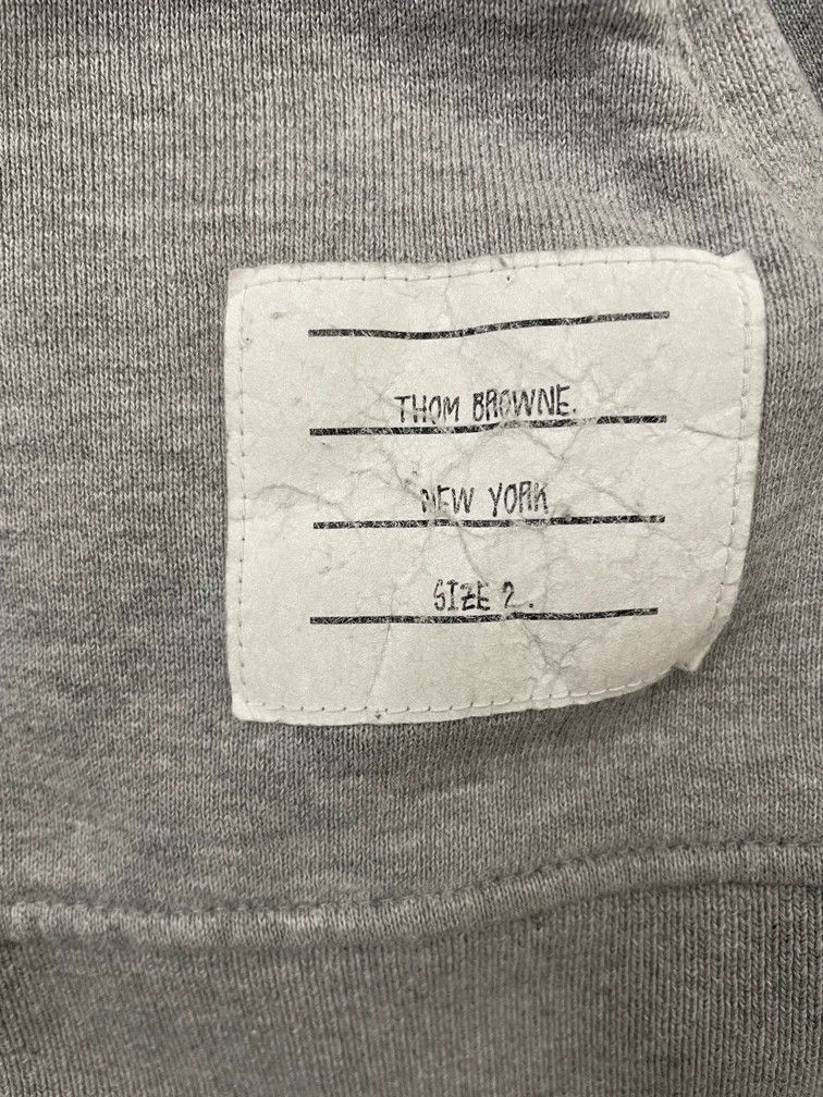 Thom Browne Thom browne Gray four-striped zipper jacket 2504-Nextarrow Size US M / EU 48-50 / 2 - 5 Thumbnail