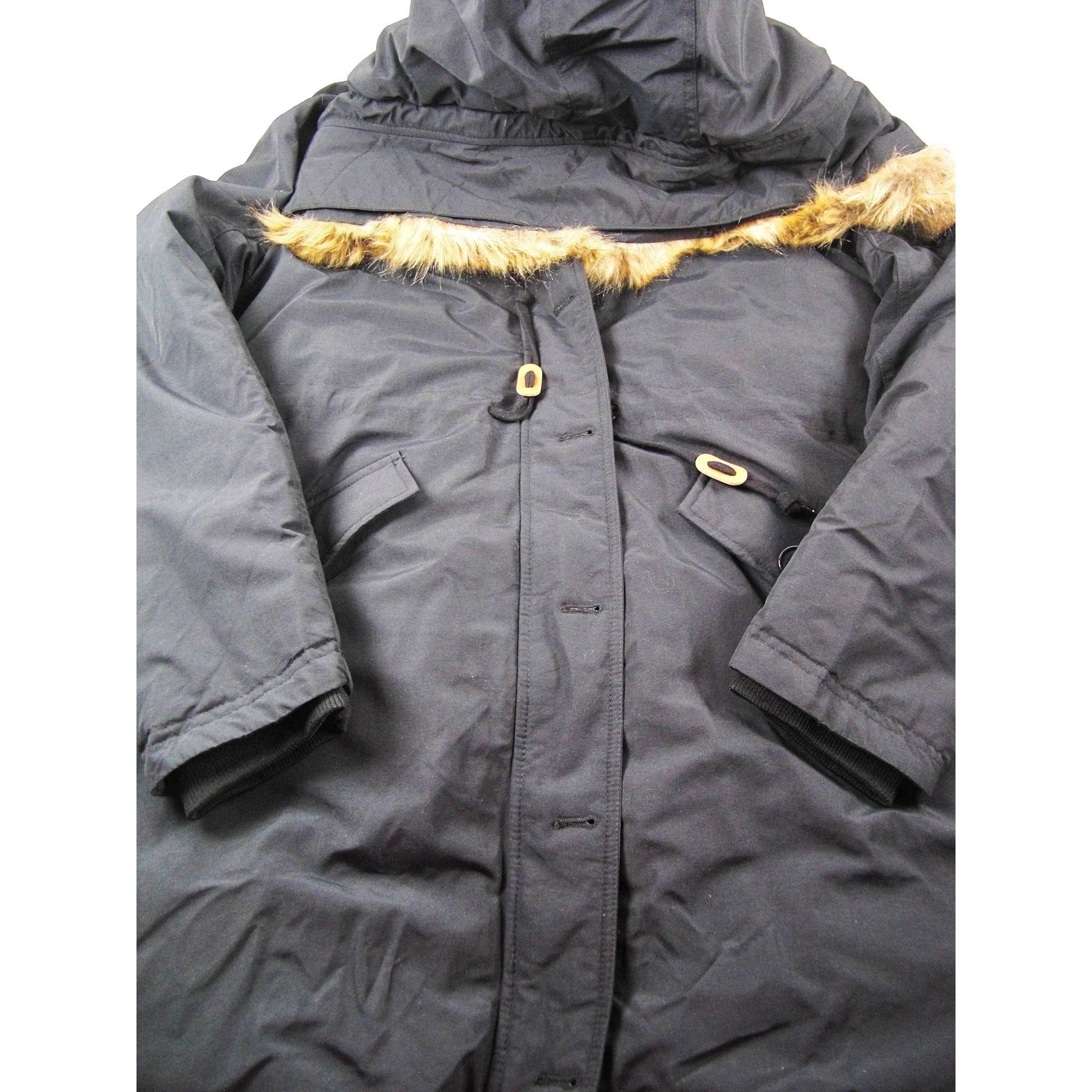 Other Coat Women's Winter Hooded Black Large Waterproof Down 3/4 J Size L / US 10 / IT 46 - 7 Thumbnail