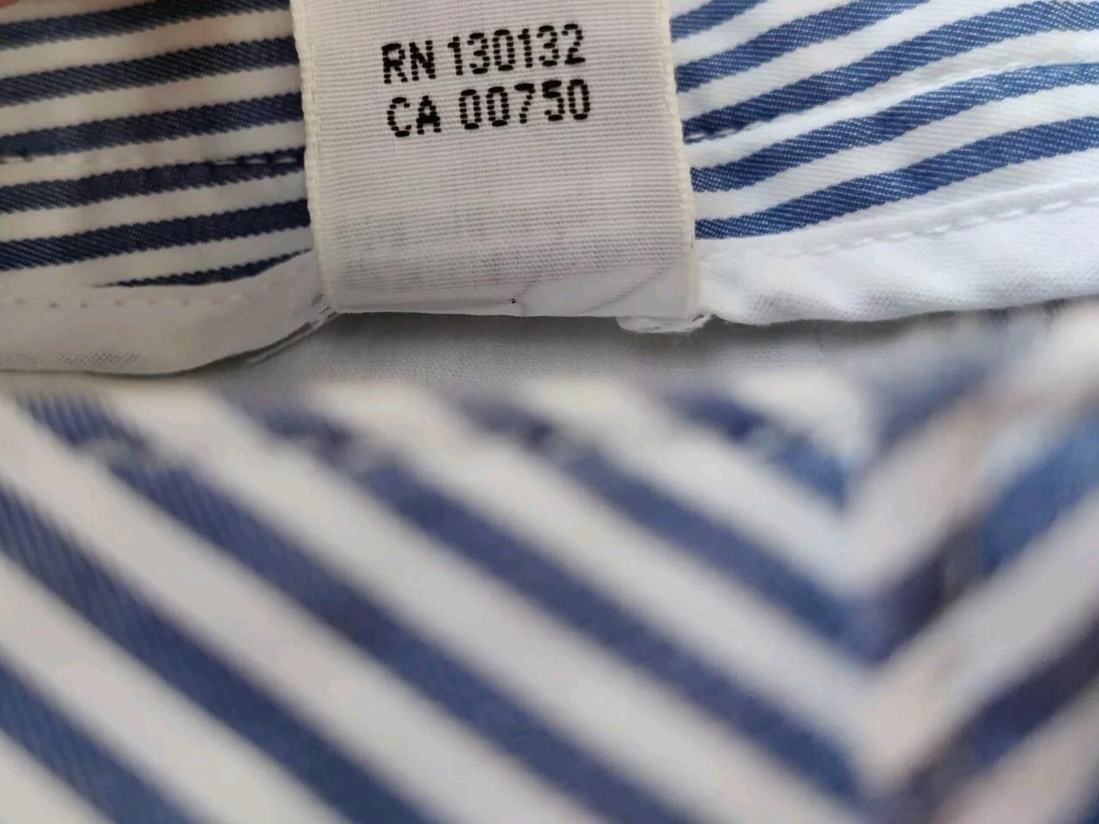 Bobby Jones Bobby Jones Shorts Womens Size 10 White Blue Pinstripe Cotto Size 32" / US 10 / IT 46 - 10 Thumbnail