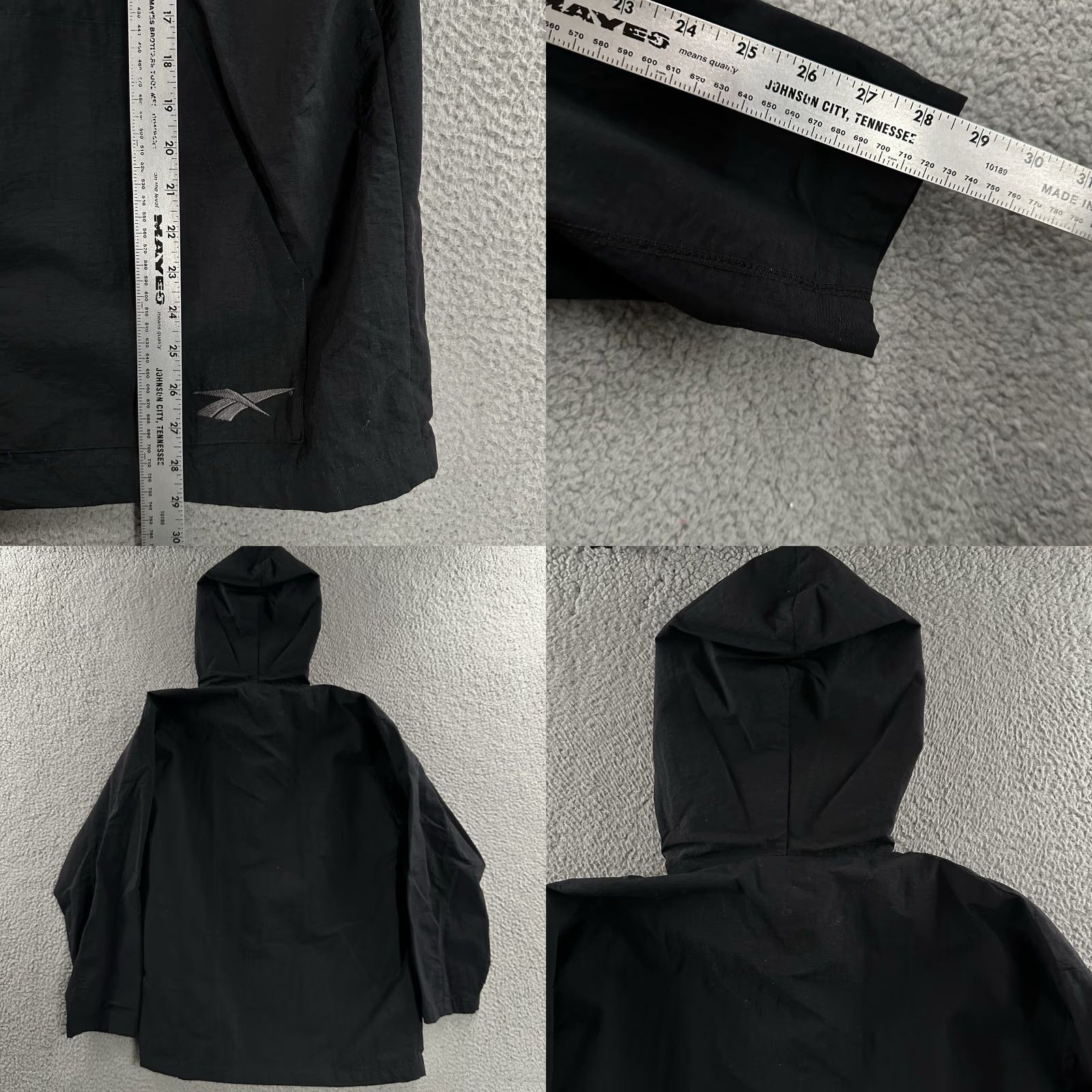 Reebok VINTAGE Reebok Jacket Windbreaker Mens Black Size S Half Zip 100% Nylon Size US S / EU 44-46 / 1 - 8 Thumbnail