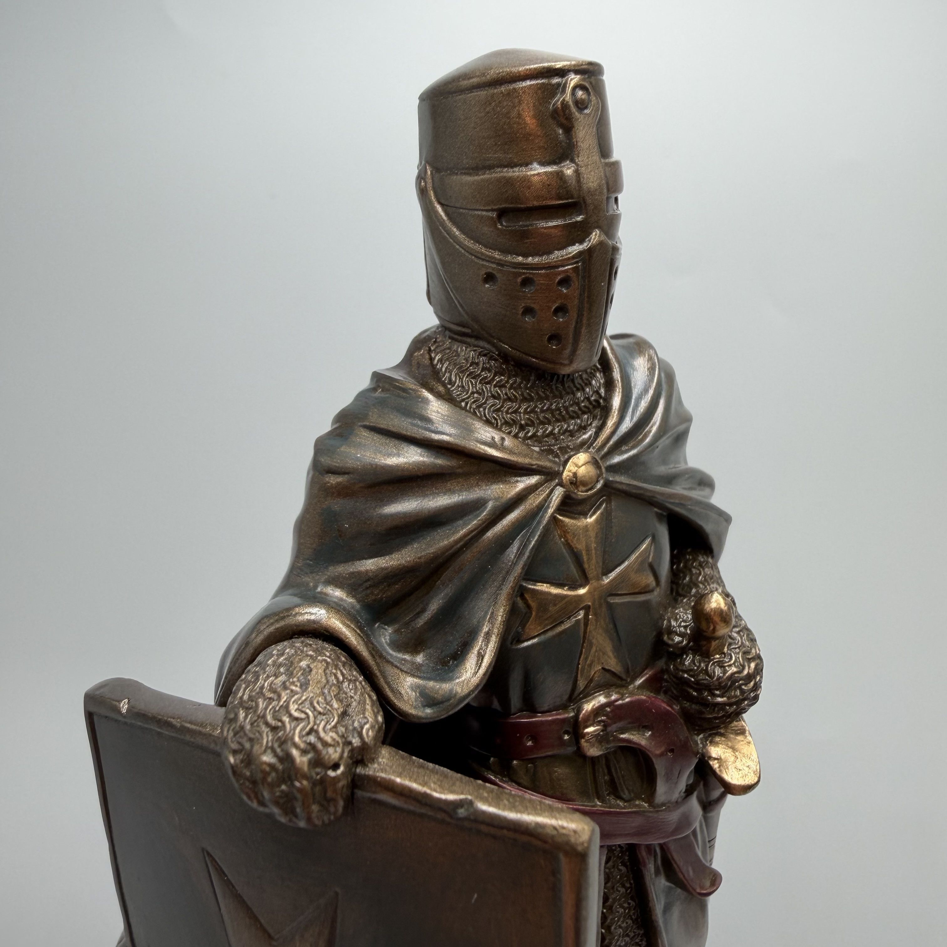 Other Crusader Knight Statue Bronze Finish Templar Figurine Size ONE SIZE - 4 Thumbnail