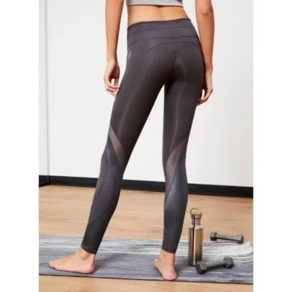 Free People Free People Black Contrast Mesh Leggings Size 27" / US 4 / IT 40 - 4 Thumbnail