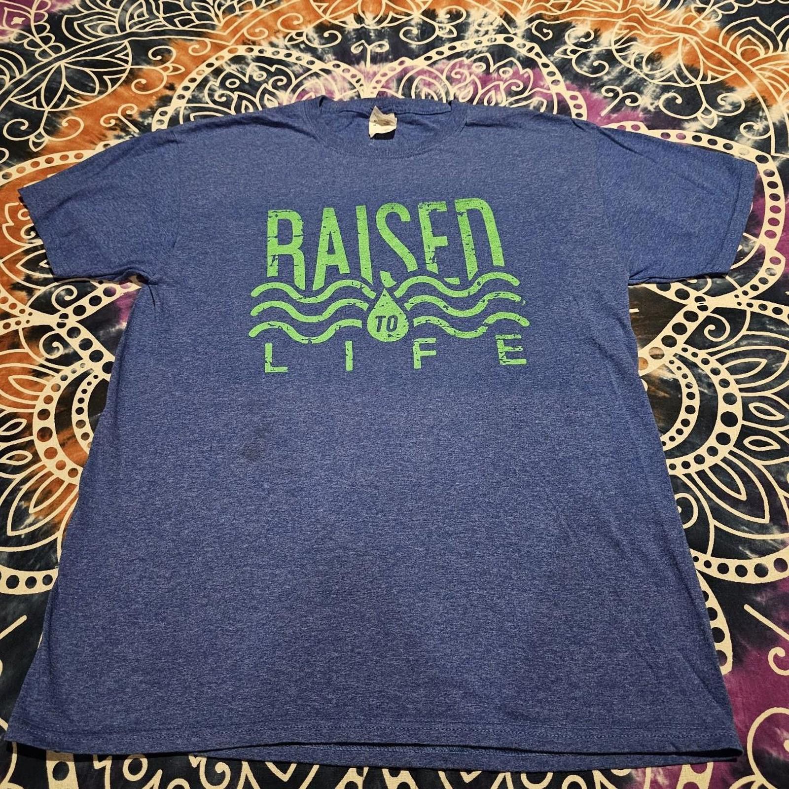 Designer Men's Blue and Green T-shirt Size US M / EU 48-50 / 2 - 2 Thumbnail