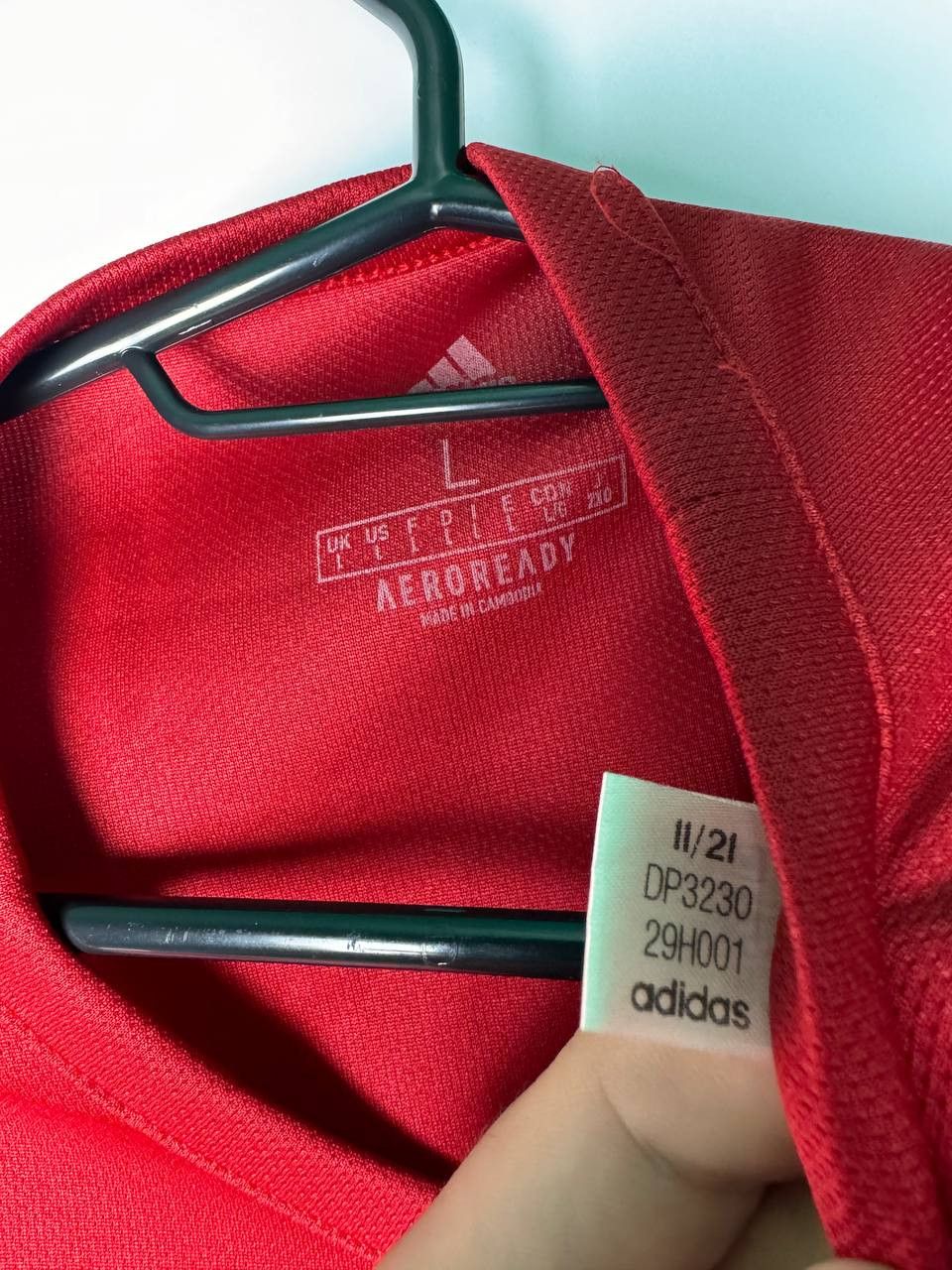 Adidas AJAX AMSTERDAM 2020 2021 TRAINING JERSEY SOCCER SHIRT ADIDAS Size US L / EU 52-54 / 3 - 5 Thumbnail