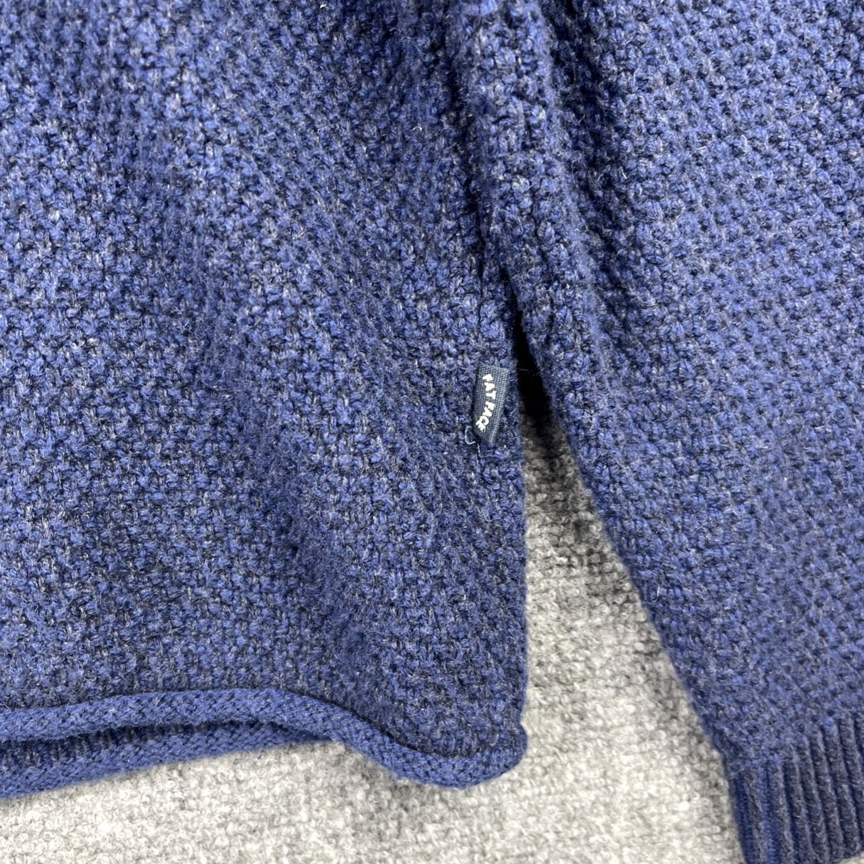 FatFace FatFace Sweater Mens XL Navy Blue Half Zip Knit Wool Blend Pullover Long Sleeve Size US XL / EU 56 / 4 - 5 Thumbnail