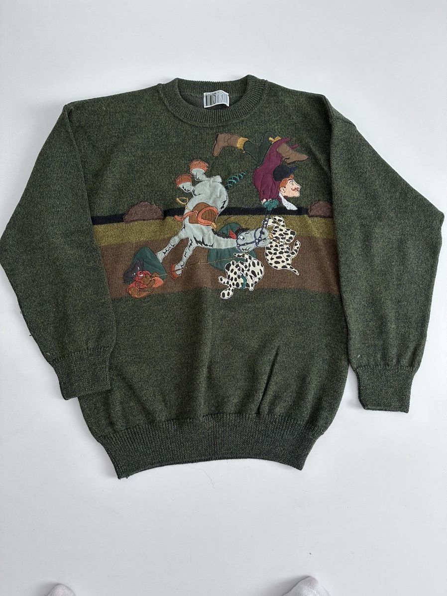 Designer Mimispirit Knit Wool Lana Jumper Sweater Applique Size US L / EU 52-54 / 3 - 1 Thumbnail