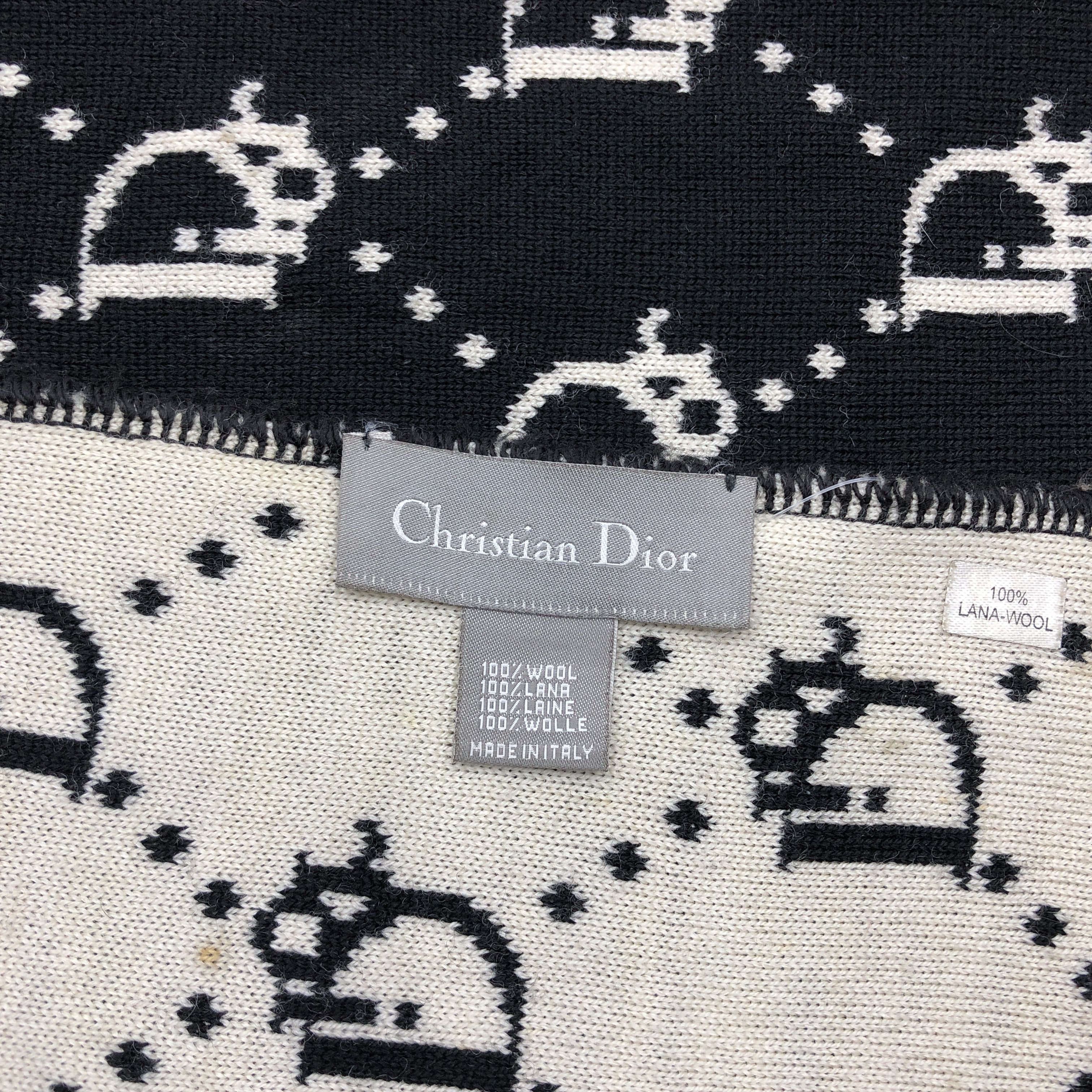 Christian Dior Monsieur Vintage Christian Dior Scarf Dior Trotter Wool Scarves Size ONE SIZE - 7 Thumbnail