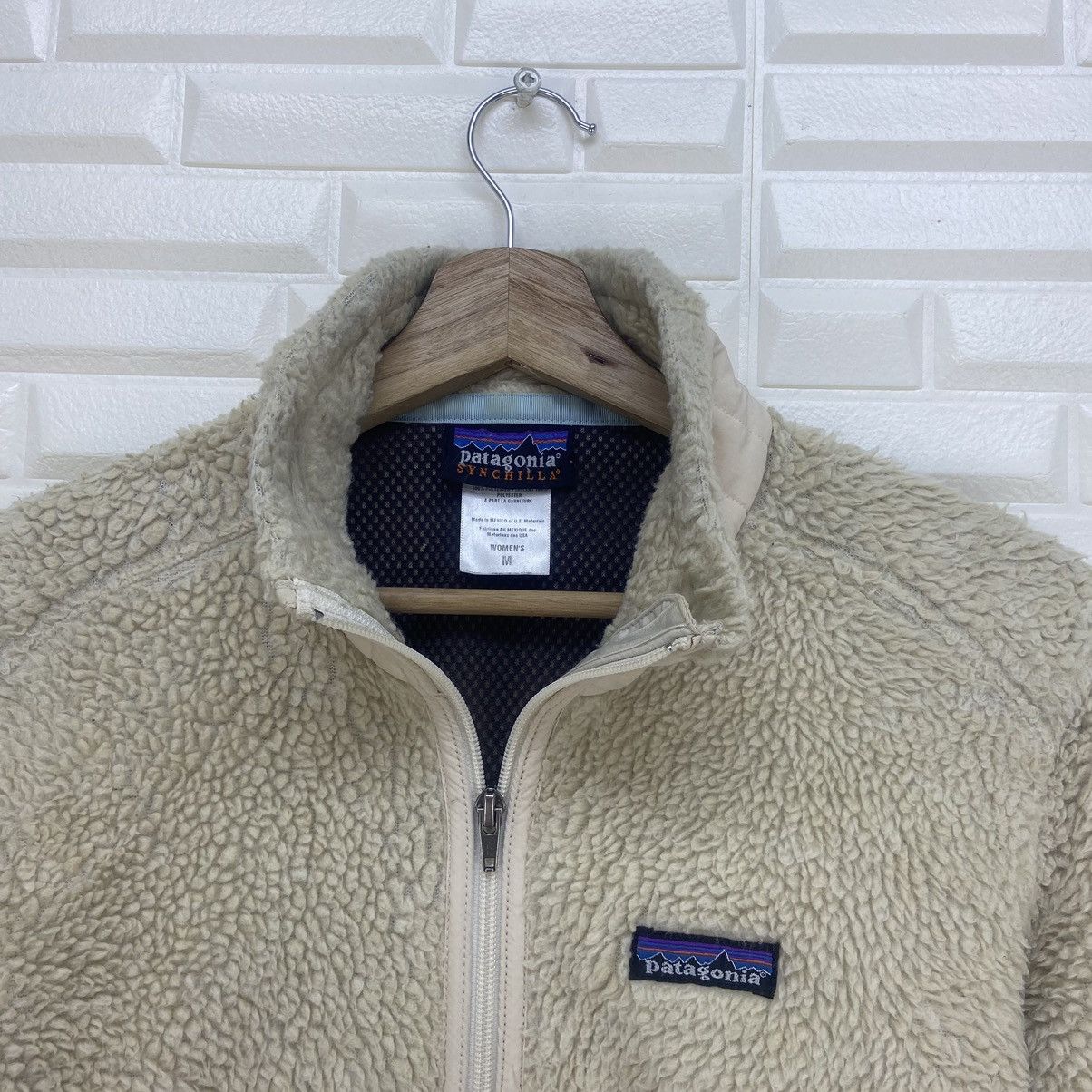 Patagonia Vintage Patagonia Synchilla Fleece Sherpa Deep Pile Jacket Size M / US 6-8 / IT 42-44 - 3 Thumbnail