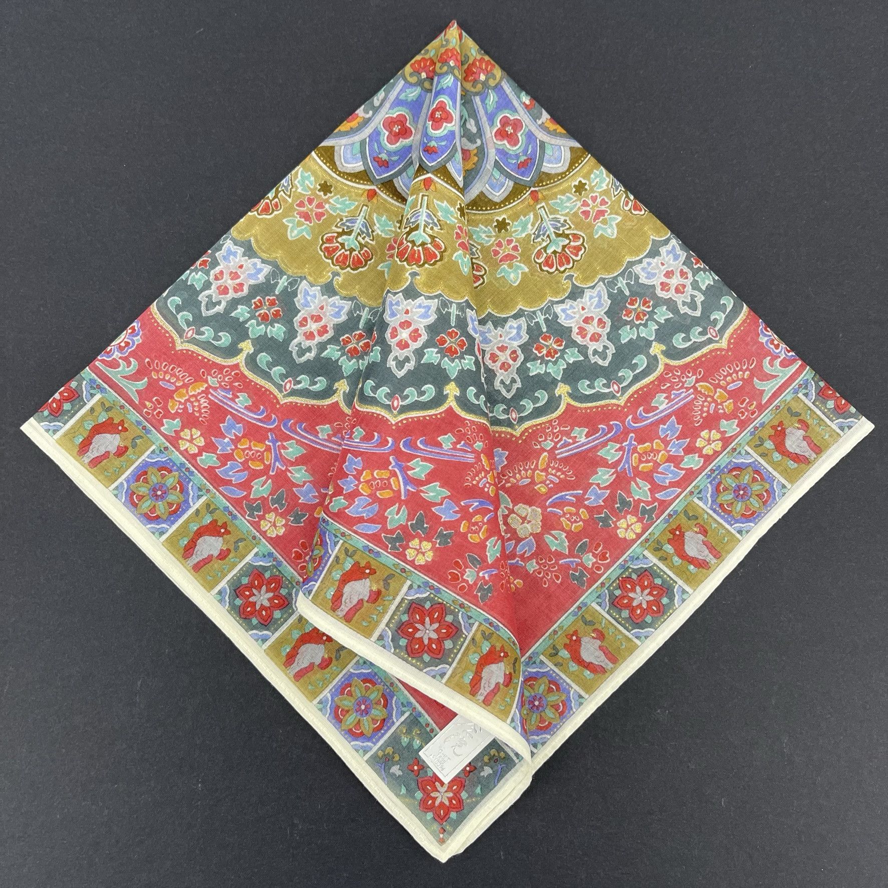 Japanese Brand Japanese Floral Handkerchief Made In Japan - 5033 Size ONE SIZE - 1 Thumbnail