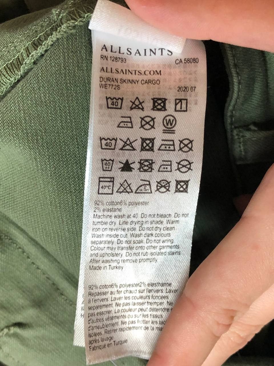 Allsaints Allsaints Duran Denim Jeans CARGO Size 28" / US 6 / IT 42 - 4 Thumbnail
