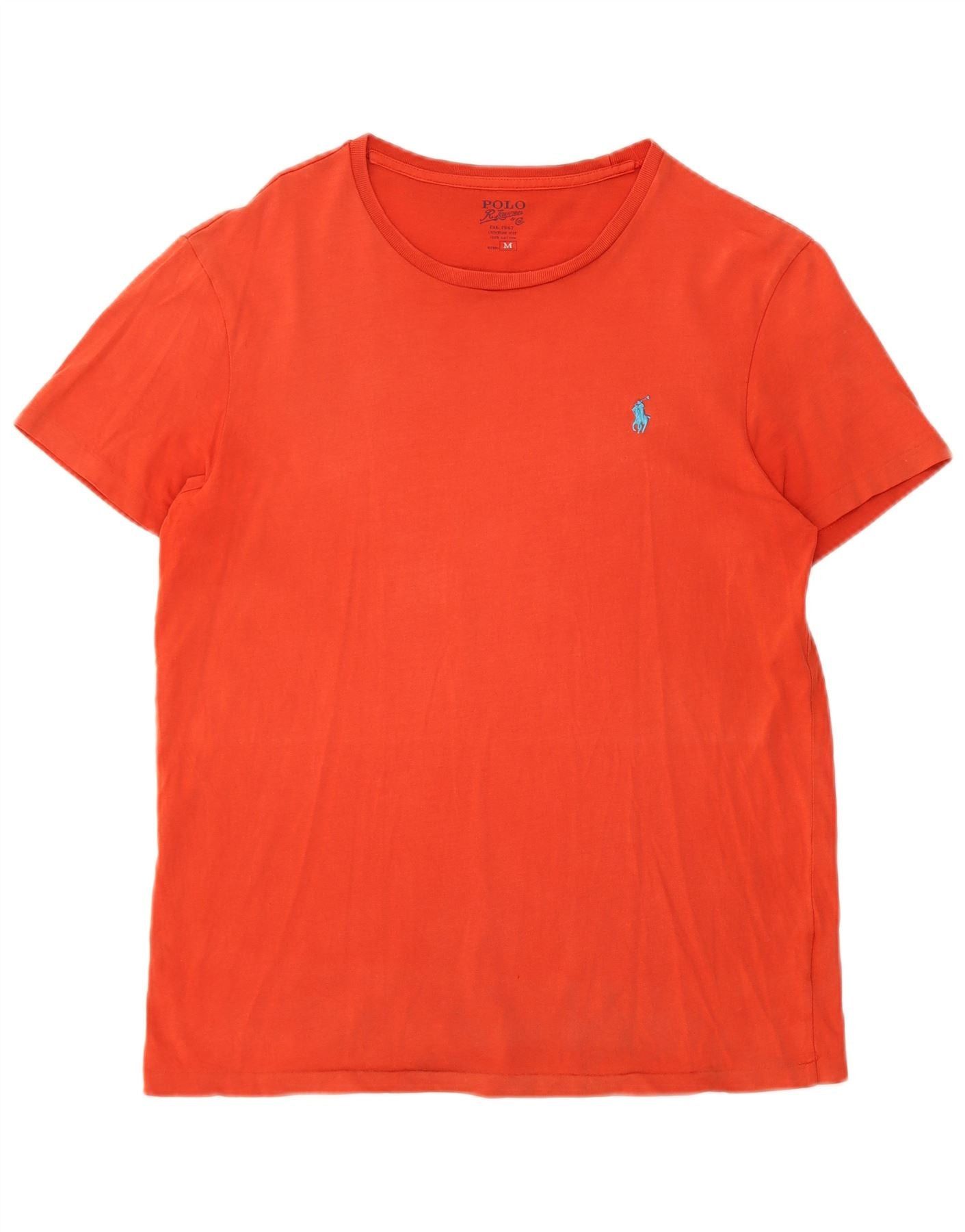 Polo Ralph Lauren Mens T-Shirt Top Medium Orange Cotton Size US M / EU 48-50 / 2 - 1 Thumbnail