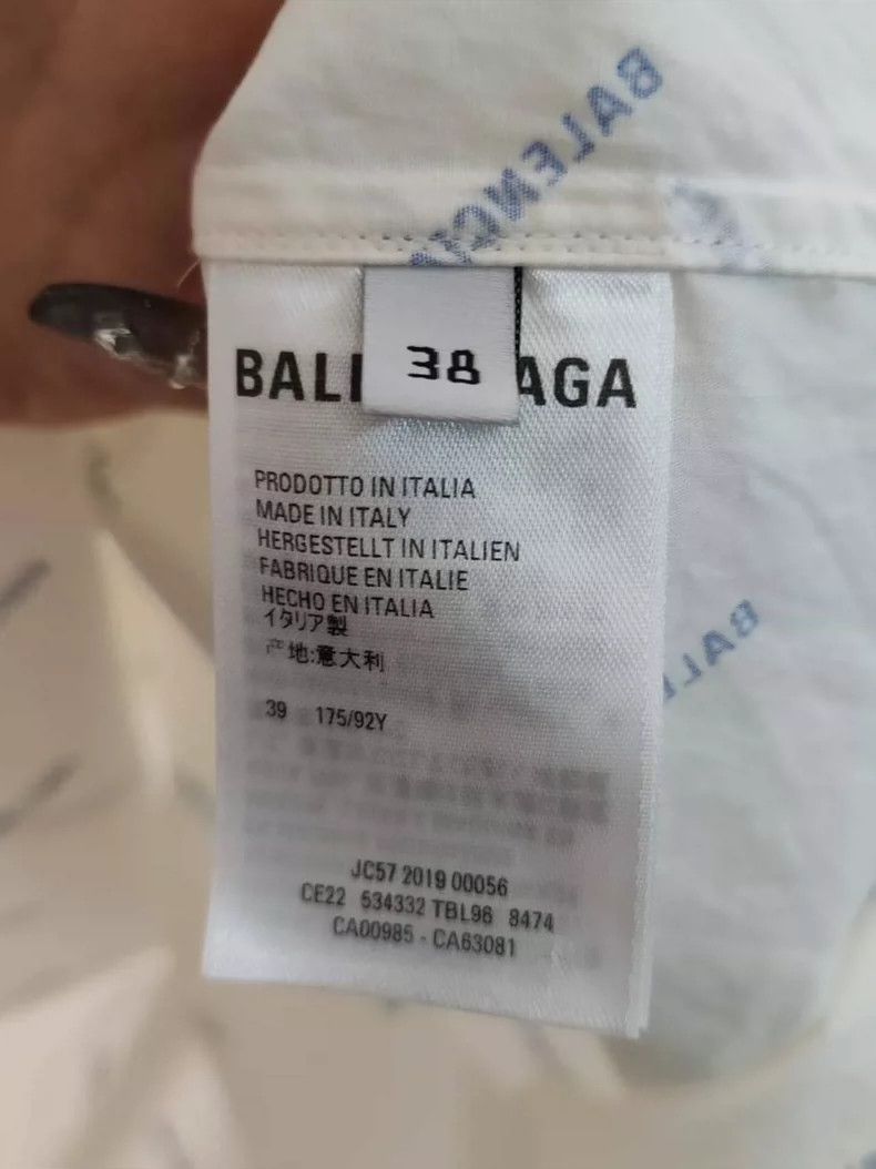 Balenciaga Balenciaga size 38 Bullet Screen Printed Short Sleeve Shir Size L / US 10 / IT 46 - 4 Thumbnail
