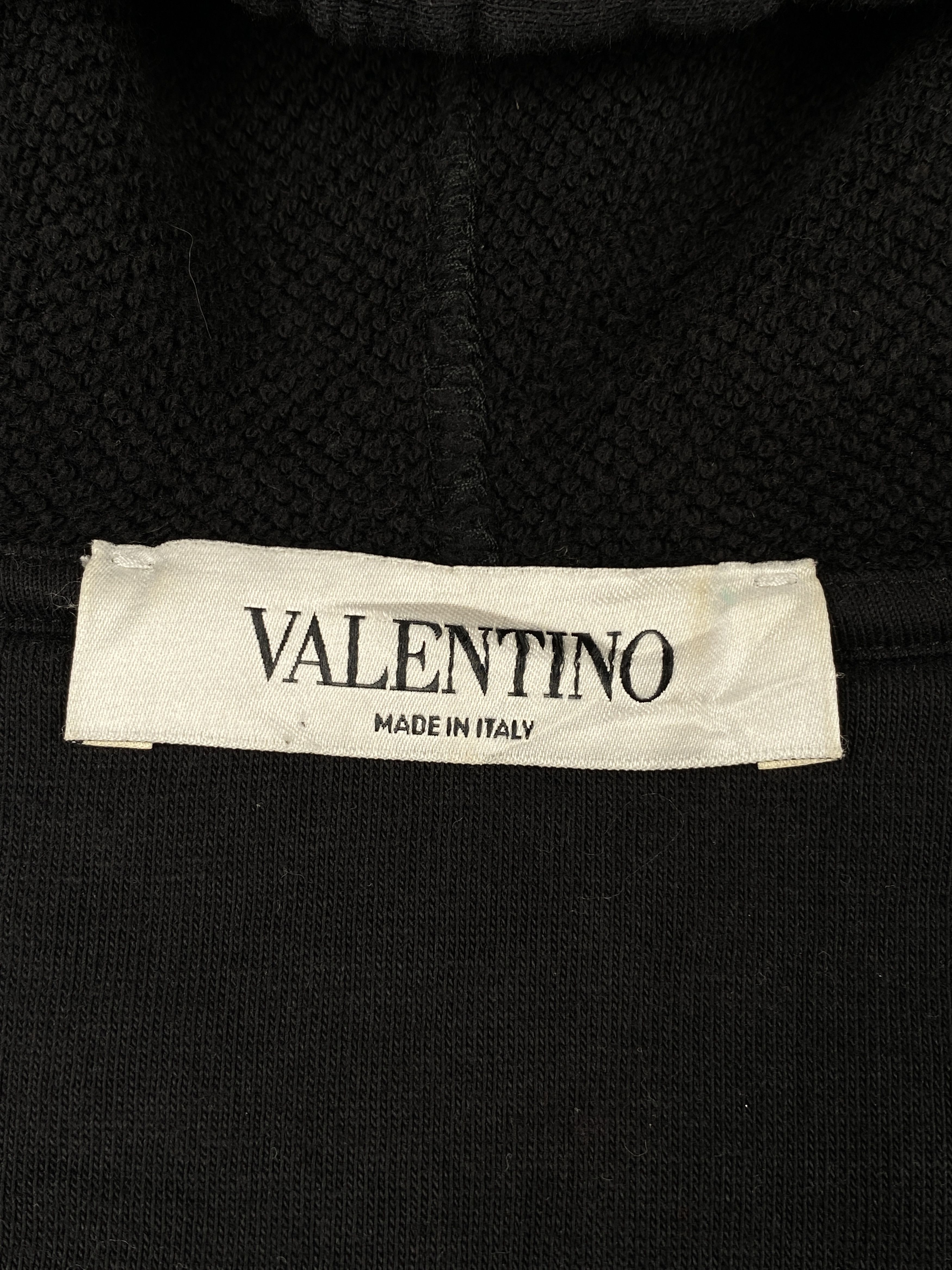 Valentino Garavani Go Logo Print Black Zipped Hoodie Size US XS / EU 42 / 0 - 14 Thumbnail