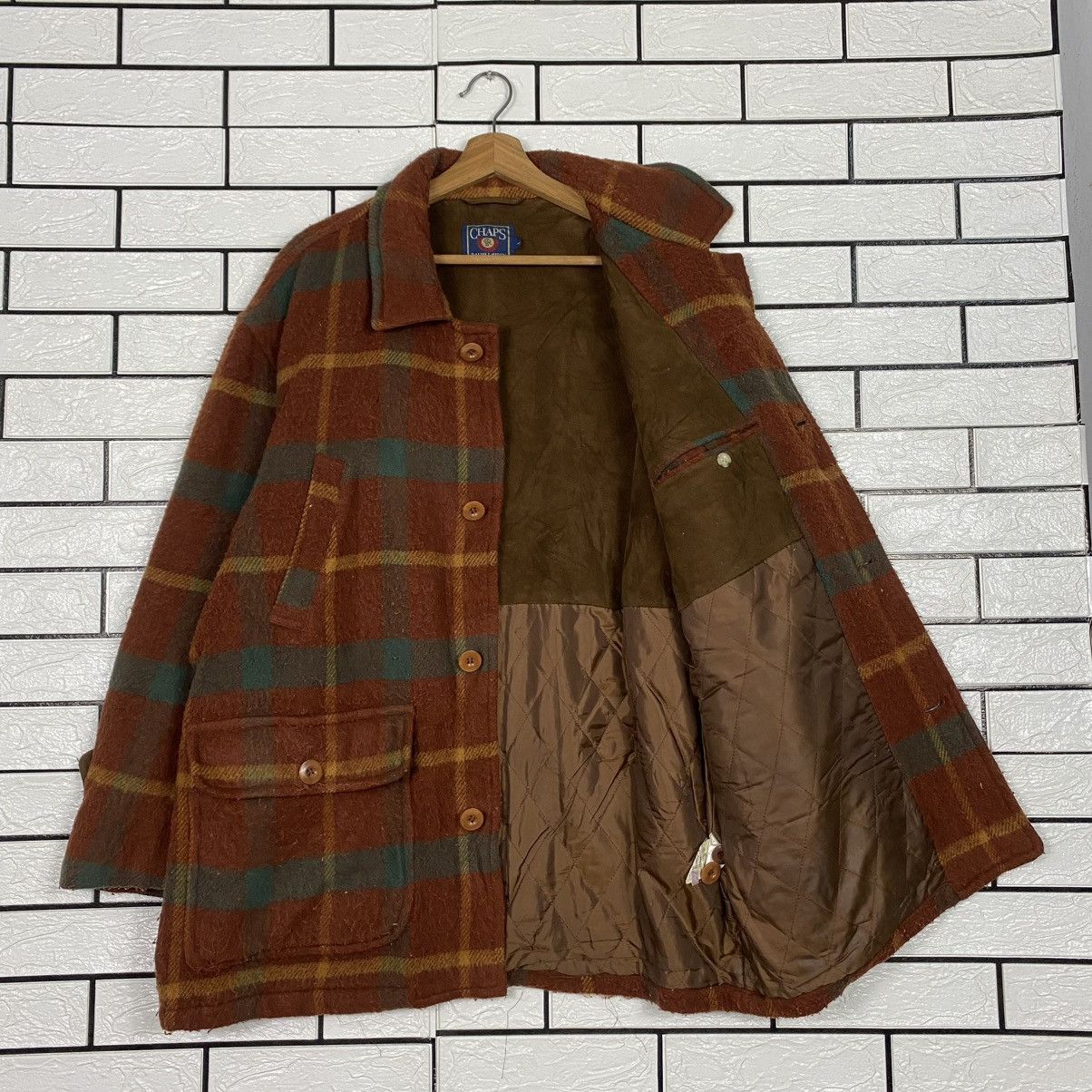 Chaps Ralph Lauren 🔥VINTAGE WOOL BUTTON JACKET CHAPS RALPH LAUREN BLANKET Size US L / EU 52-54 / 3 - 11 Thumbnail