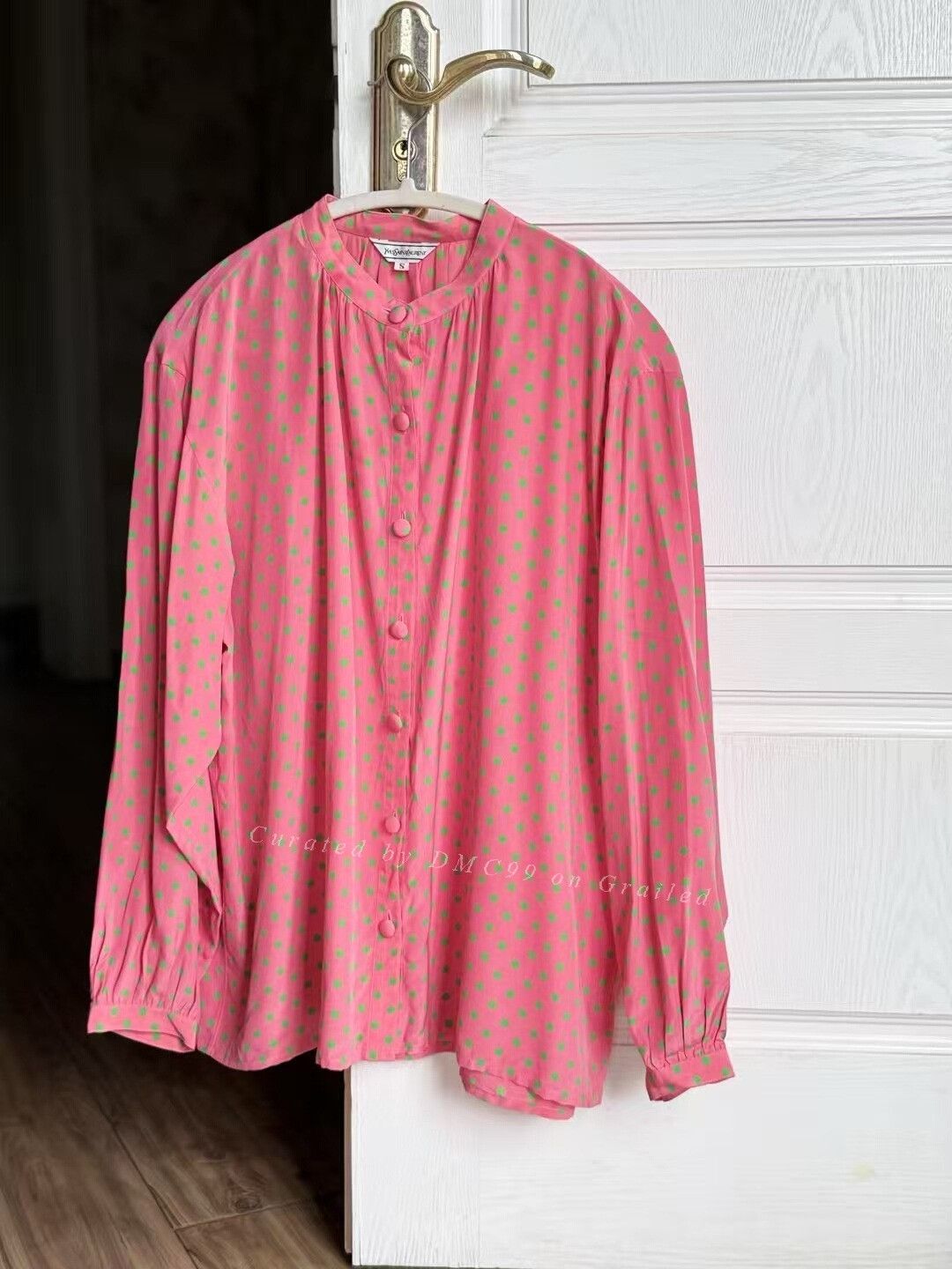 Yves Saint Laurent YSL Vintage Polka Dot Shirt Size S / US 4 / IT 40 - 1 Thumbnail