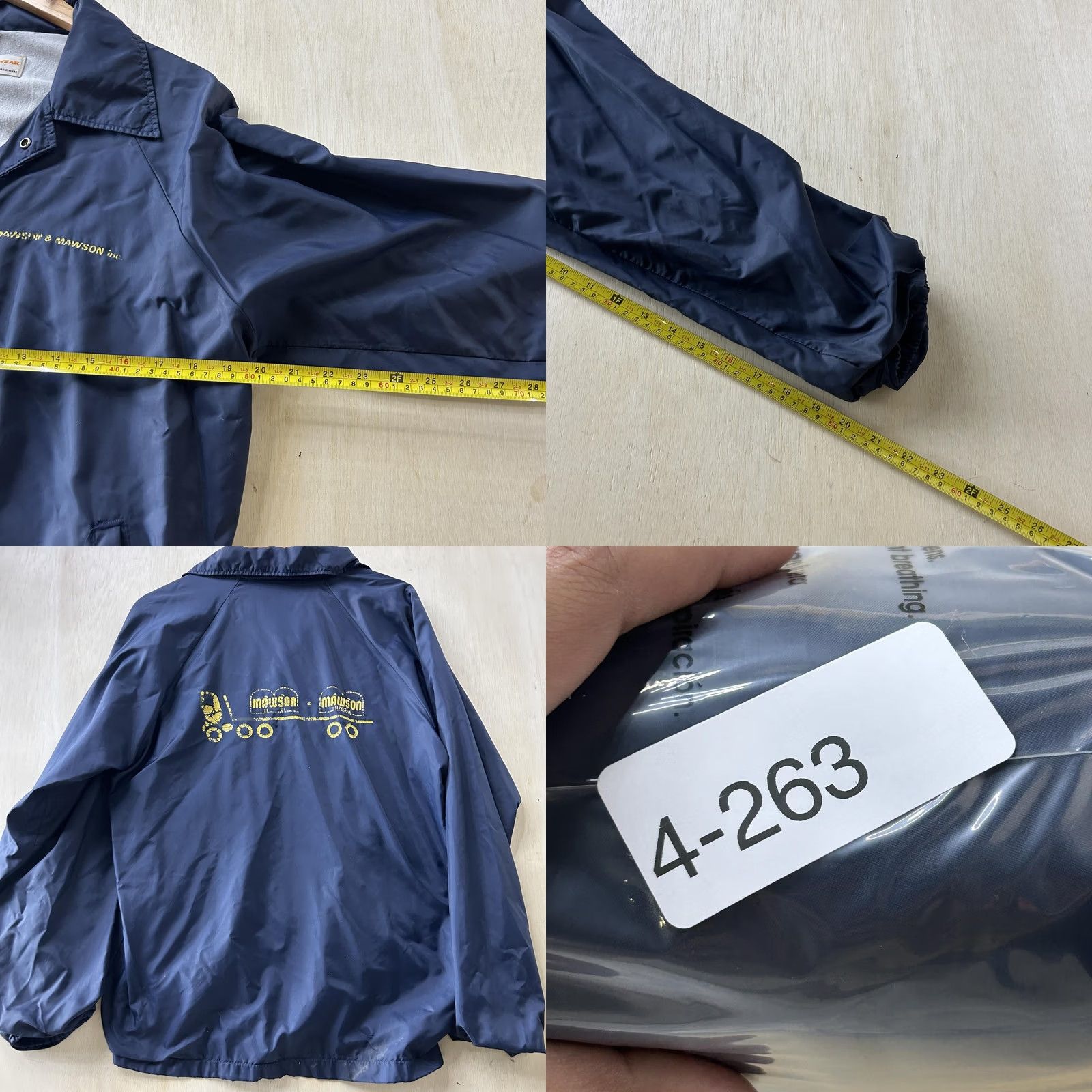 Vintage VINTAGE Win Wear Jacket Mens Medium Blue Nylon Snap Windbreaker Lined USA Made Size US M / EU 48-50 / 2 - 8 Thumbnail
