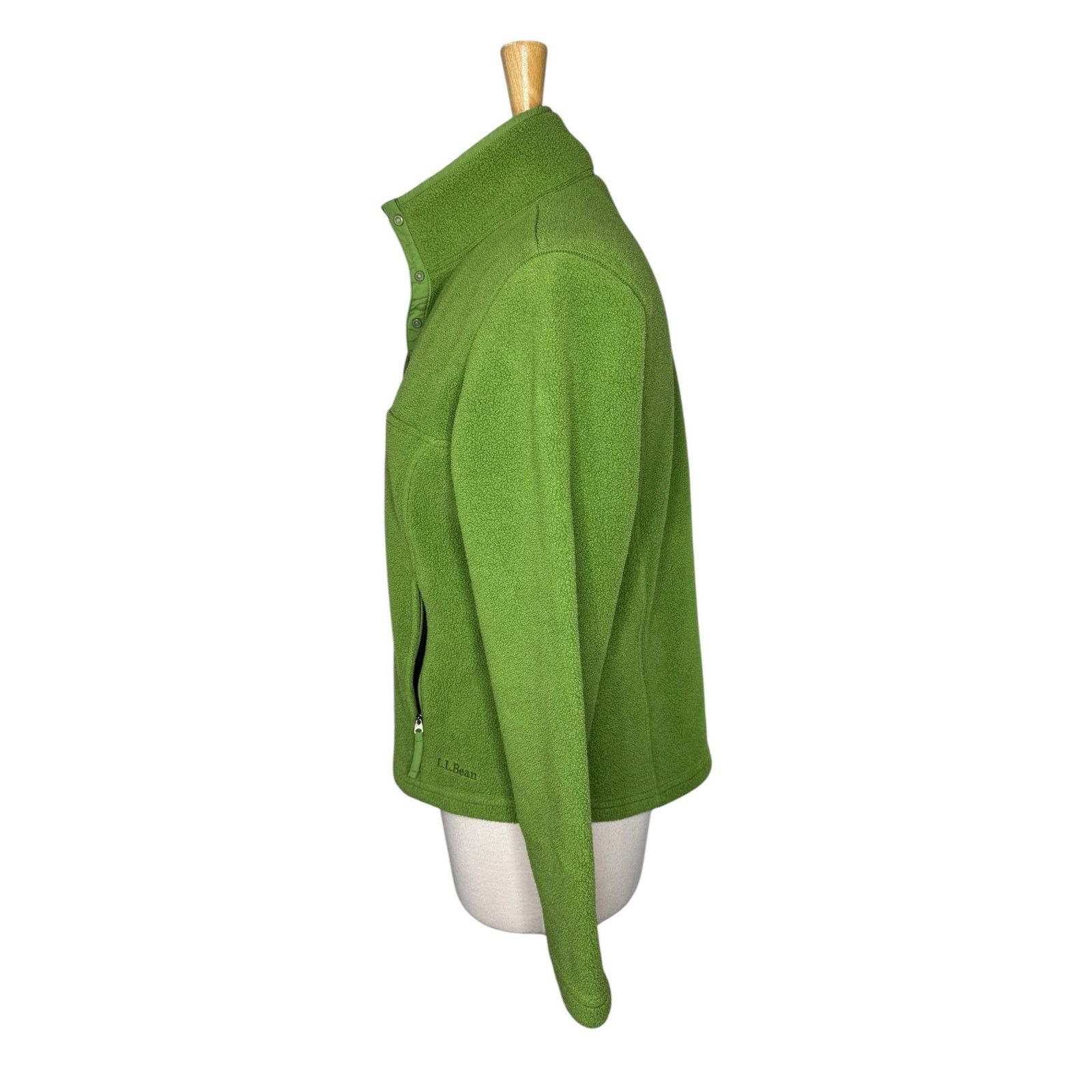 L.L. Bean Vintage LL BEAN Fleece Pullover Sweatshirt Green Size Medium Size M / US 6-8 / IT 42-44 - 2 Thumbnail