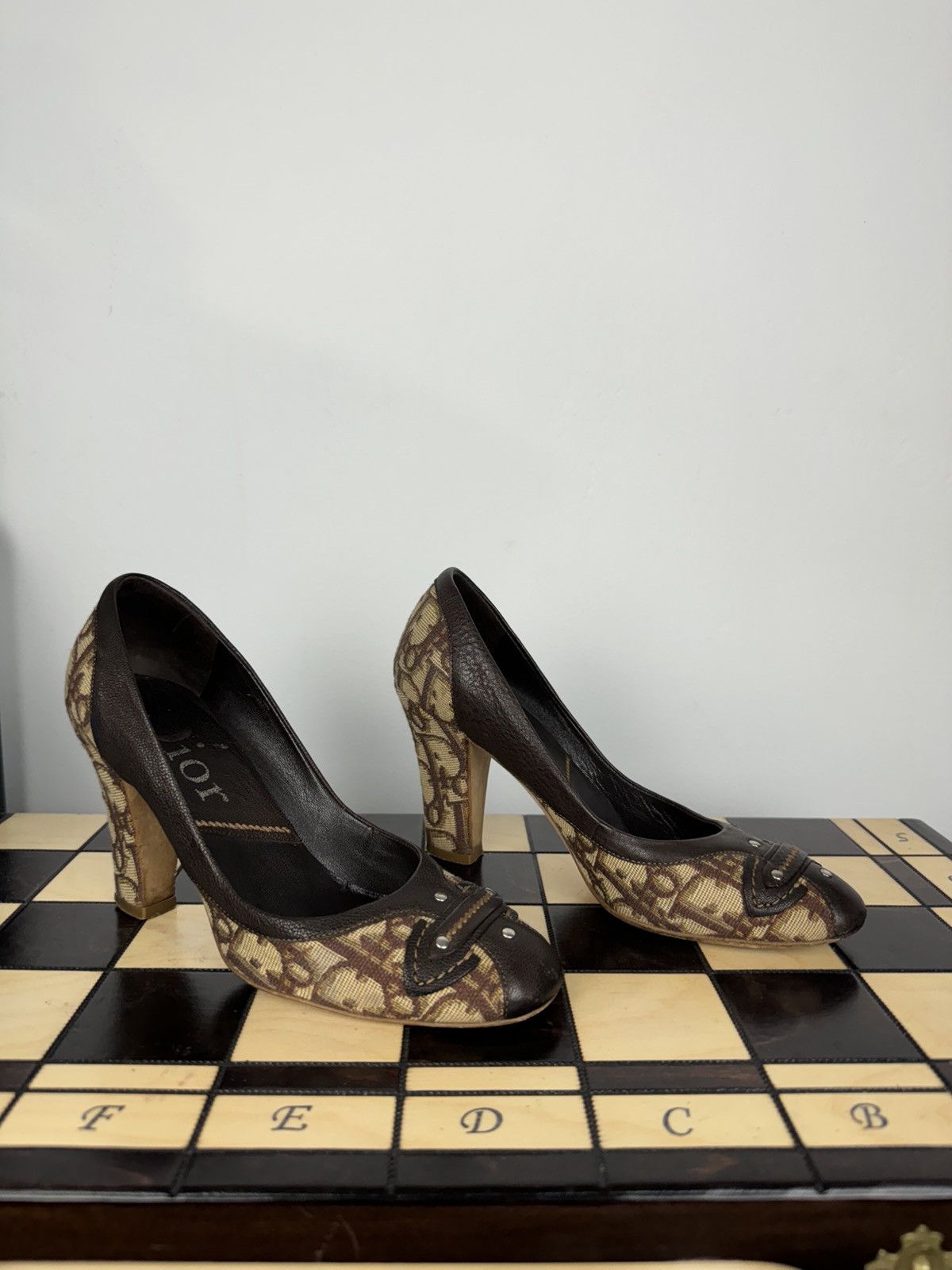 Dior Christian Dior monogram y2k heel boots original luxury item Size US 5.5 / IT 35.5 - 1 Thumbnail