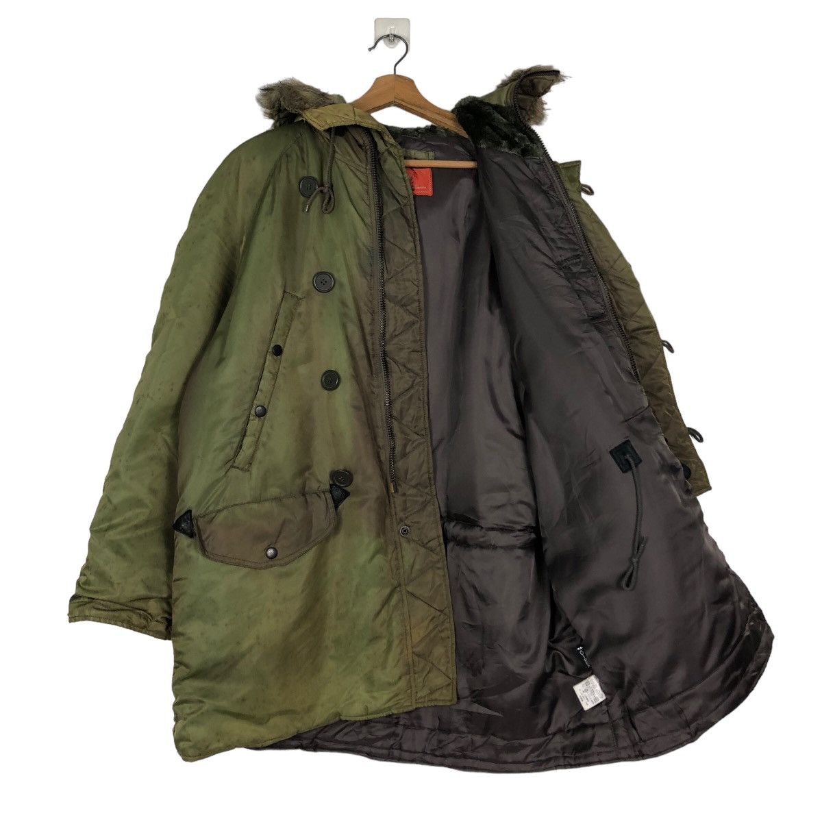 Avirex 🔥Heavy Parka Jacket Avirex USA Mink Fur Hoodie Cargo Pocket Size US M / EU 48-50 / 2 - 11 Thumbnail