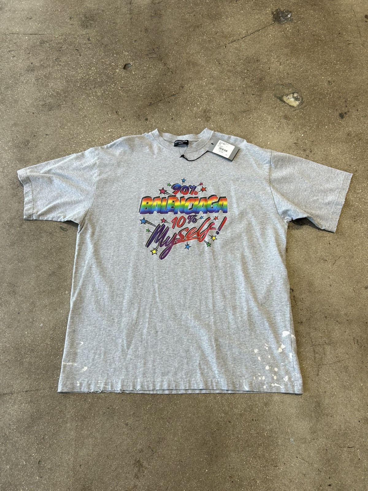 Balenciaga Balenciaga 90% 10% myself Tee Size US L / EU 52-54 / 3 - 1 Thumbnail