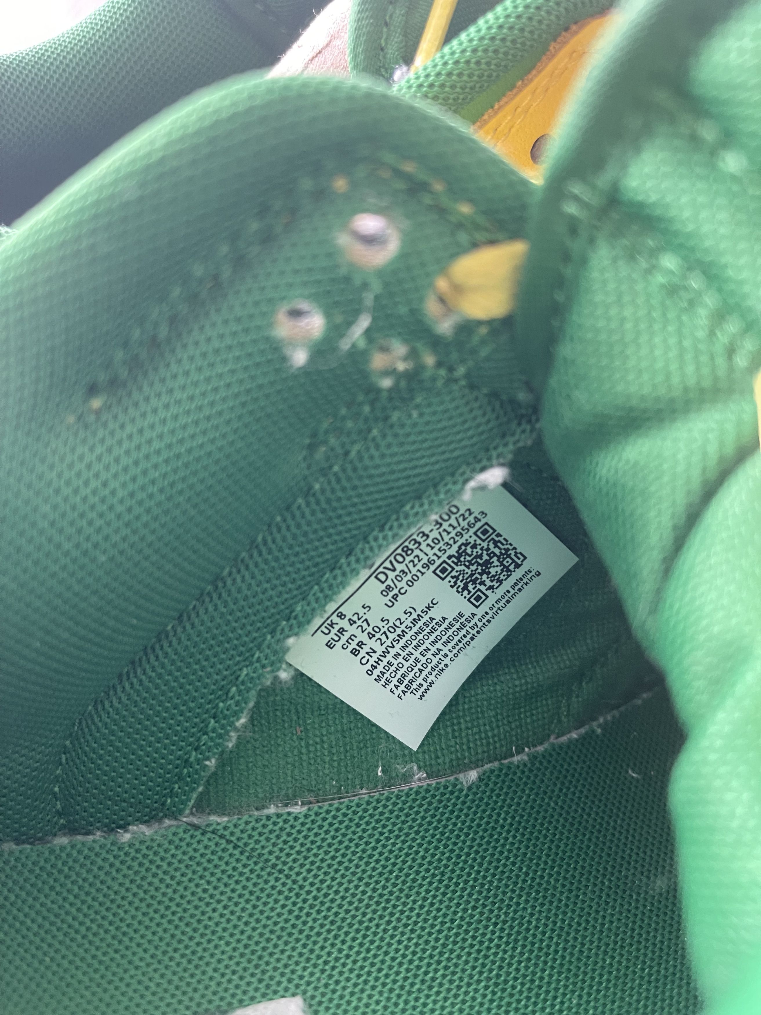 Nike Nike Dunk Low Reverse Brazil Size US 9 / EU 42 - 7 Thumbnail