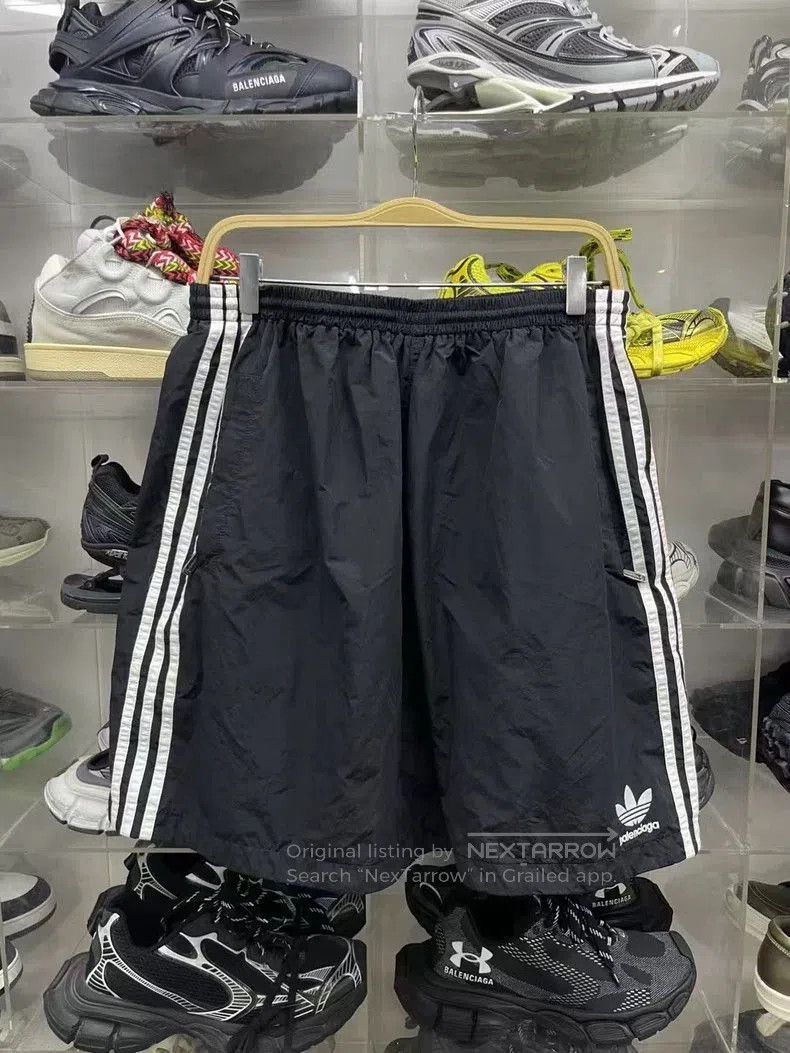 Balenciaga Balenciaga x adidas Logo Stripe Casual Shorts. Size US 38 / EU 54 - 1 Thumbnail