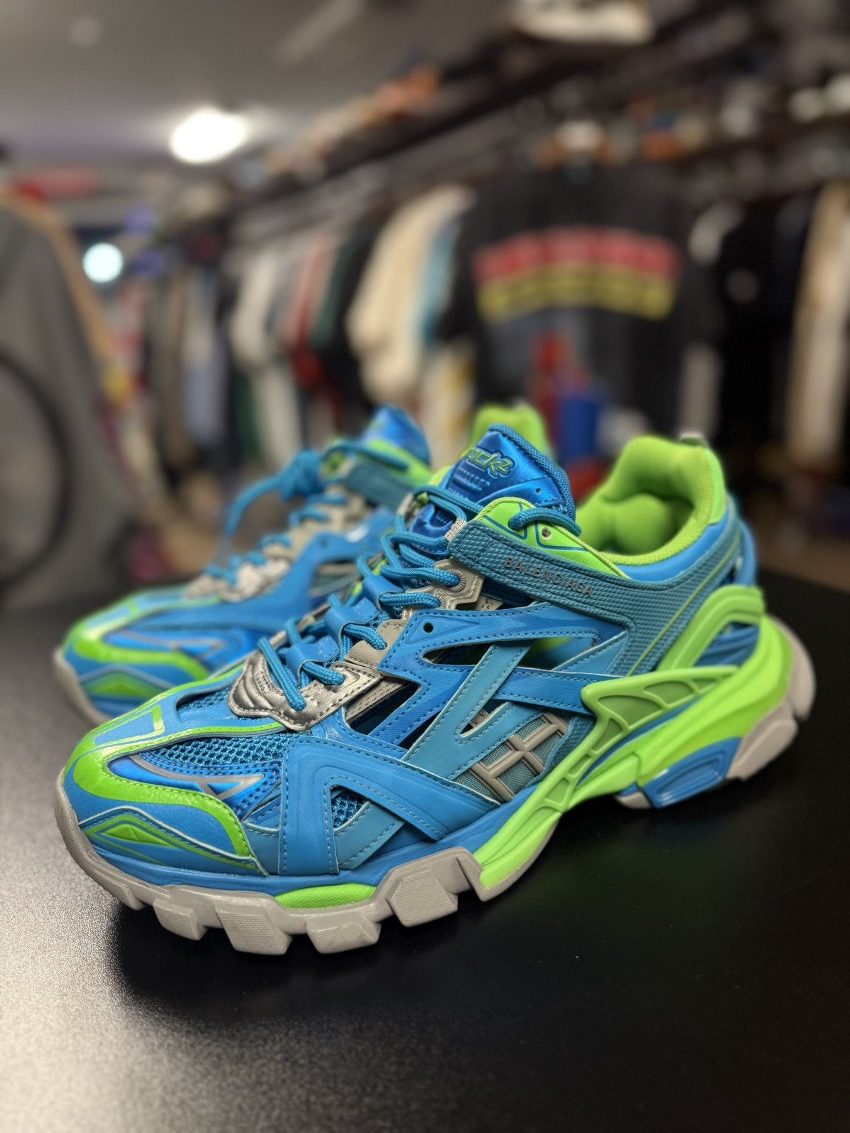 Balenciaga Balenciaga Track 2 Blue Green Size 44EU/11US/10UK Size US 11 / EU 44 - 2 Thumbnail