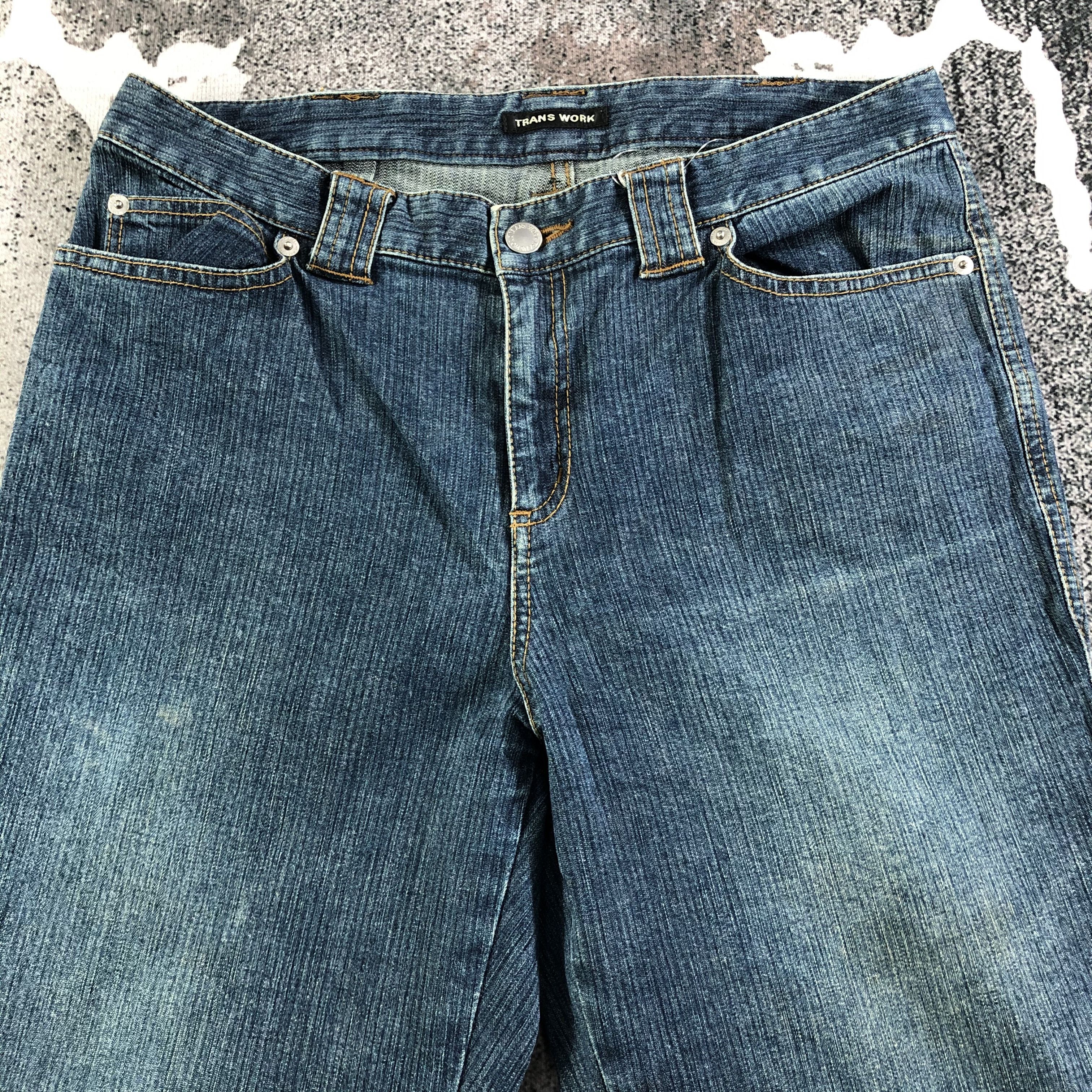 Japanese Brand Trans Work Blue Flared Jeans KJ1997 Size US 31 - 3 Thumbnail