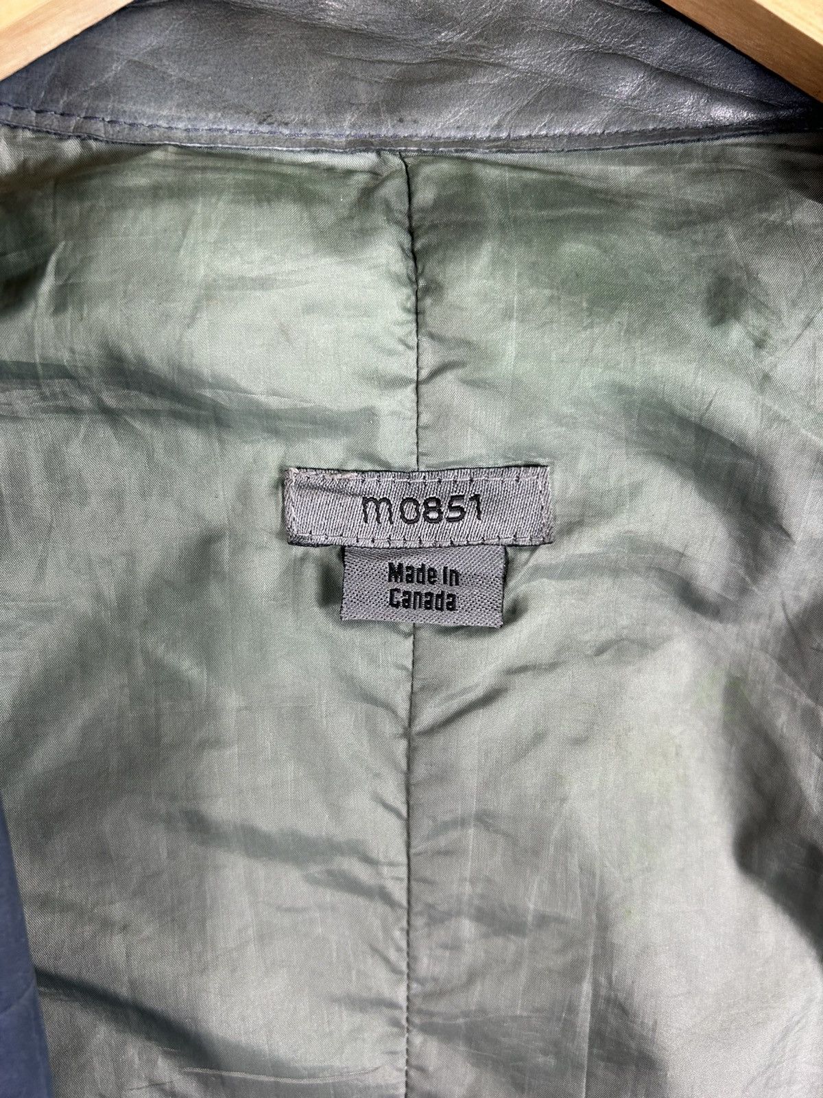 Designer × M0851 🔥M0851 Distressed Genuine Leather Cropped Rider Jacket Size XS / US 0-2 / IT 36-38 - 10 Thumbnail