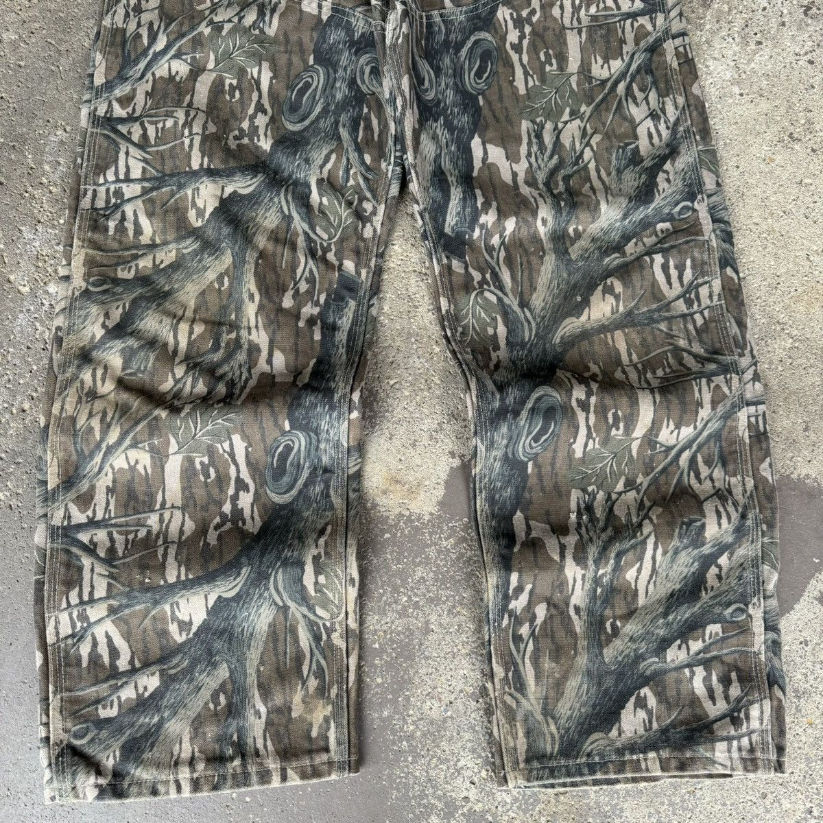 Carhartt × Mossy Oaks × Vintage RARE VINTAGE 1980s CARHARTT MOSSY OAKS TREE CAMO PANTS Size US 36 / EU 52 - 2 Thumbnail