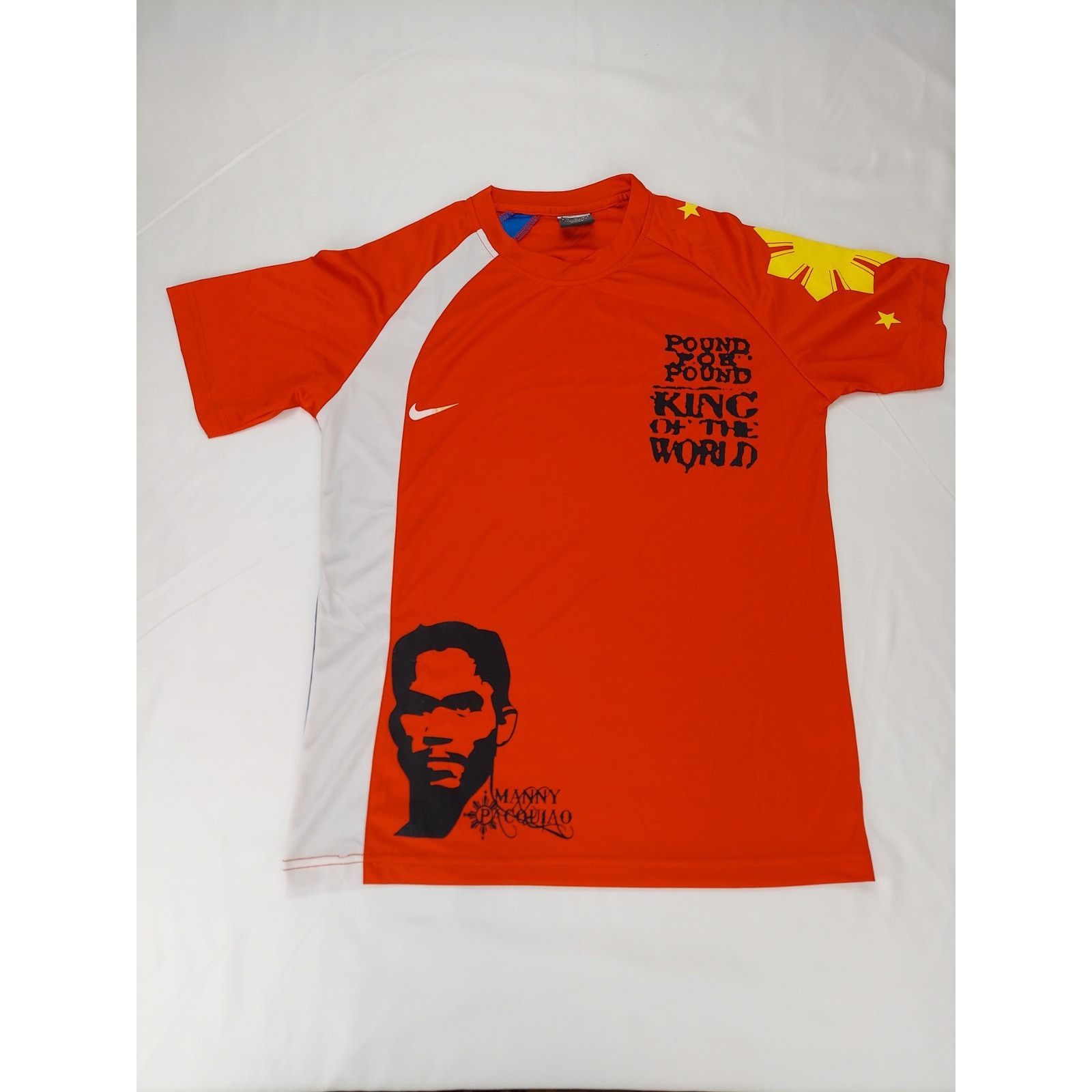 Vtg Nike Manny Pacquiao Boxing Phillipines Flag T-Shirt RARE