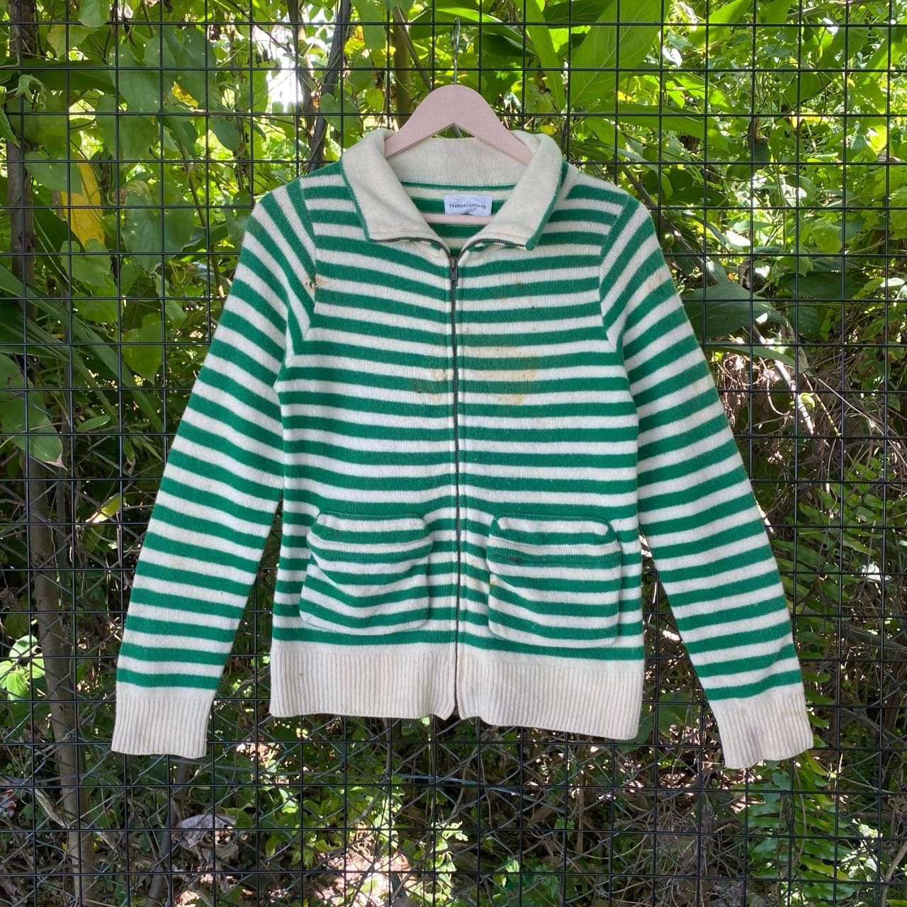 Issey Miyake × Japanese Brand × Tsumori Chisato Vintage Issey Miyake Tsumori Chisato Stripes Zipper Size S / US 4 / IT 40 - 1 Thumbnail