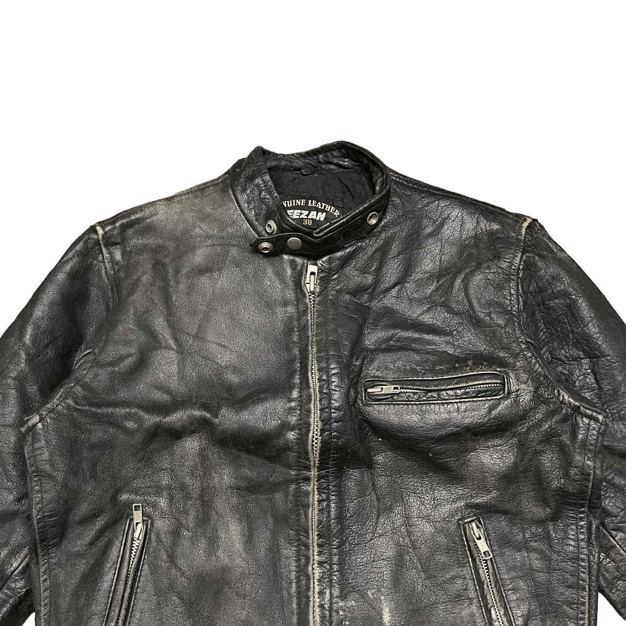 Genuine Leather Vintage Eezan Rider Motorcycle Genuine Leather Jacket Size US M / EU 48-50 / 2 - 7 Thumbnail