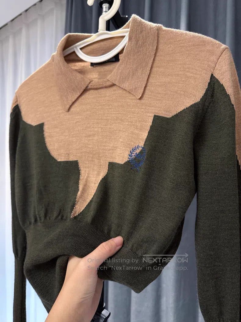 Vivienne Westwood Vivienne Westwood 100% merino wool knitted top, light came Size S / US 4 / IT 40 - 3 Thumbnail