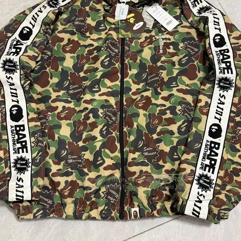 Bape SAINT Mxxxxxx x BAPE Camo Track Jacket. Size US M / EU 48-50 / 2 - 4 Thumbnail