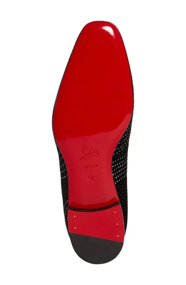 Christian Louboutin os11x1024 Dandy Chick Crystal & Velvet Smoking Shoes Black Size US 10.5 / EU 43-44 - 4 Thumbnail